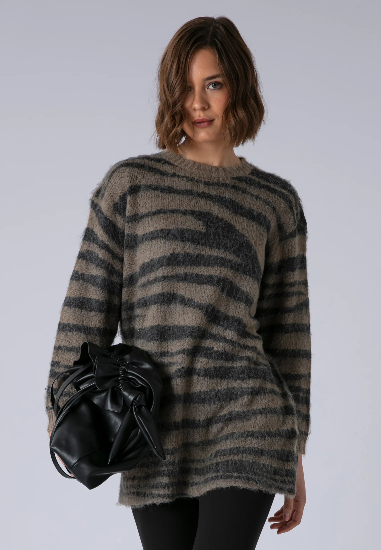MAXIMUM JUMPER DRESS ZEBRA JACQUARD - Image 6