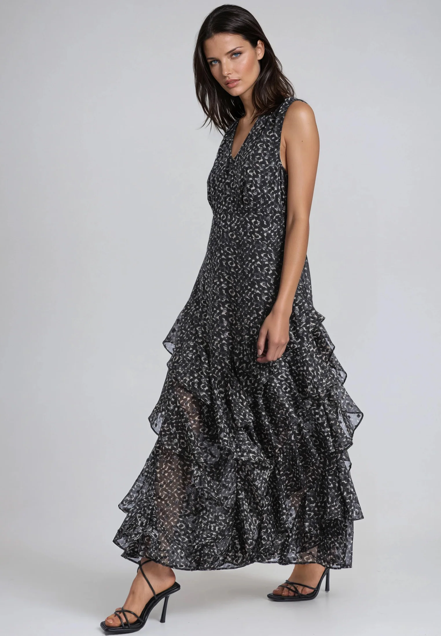 MAYA MAXI DRESS BLEND POLKADOT PRINT - Image 2