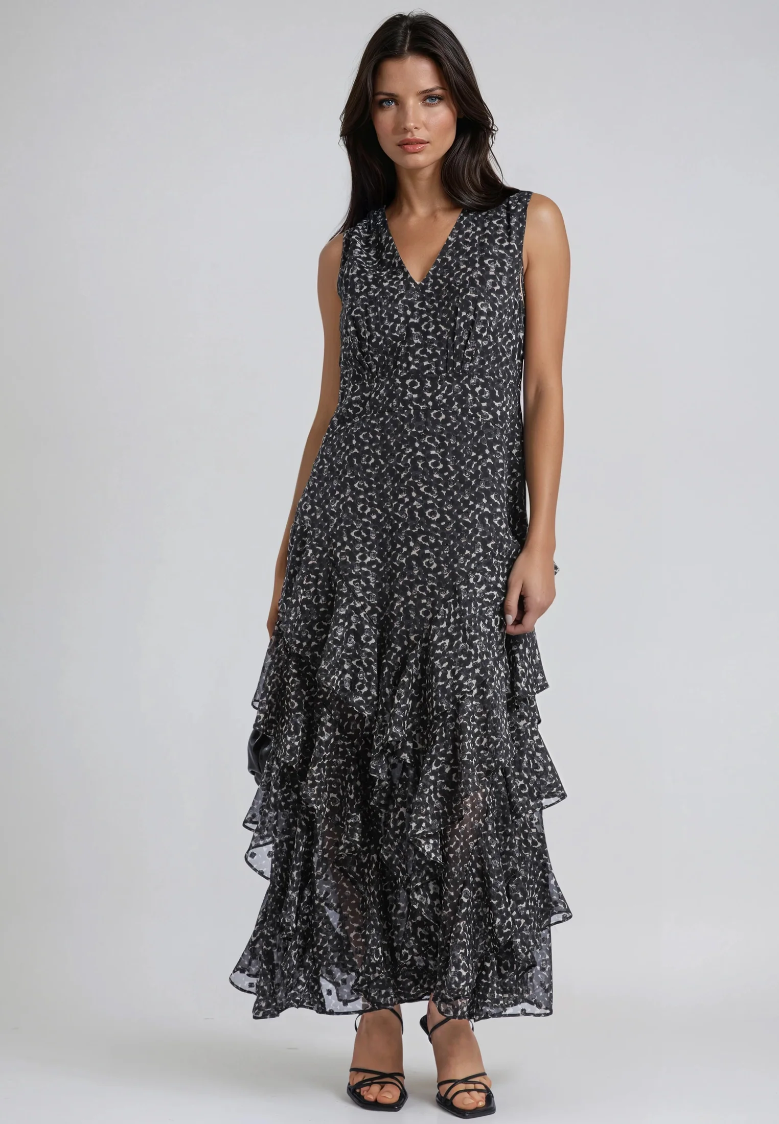 MAYA MAXI DRESS BLEND POLKADOT PRINT - Image 3