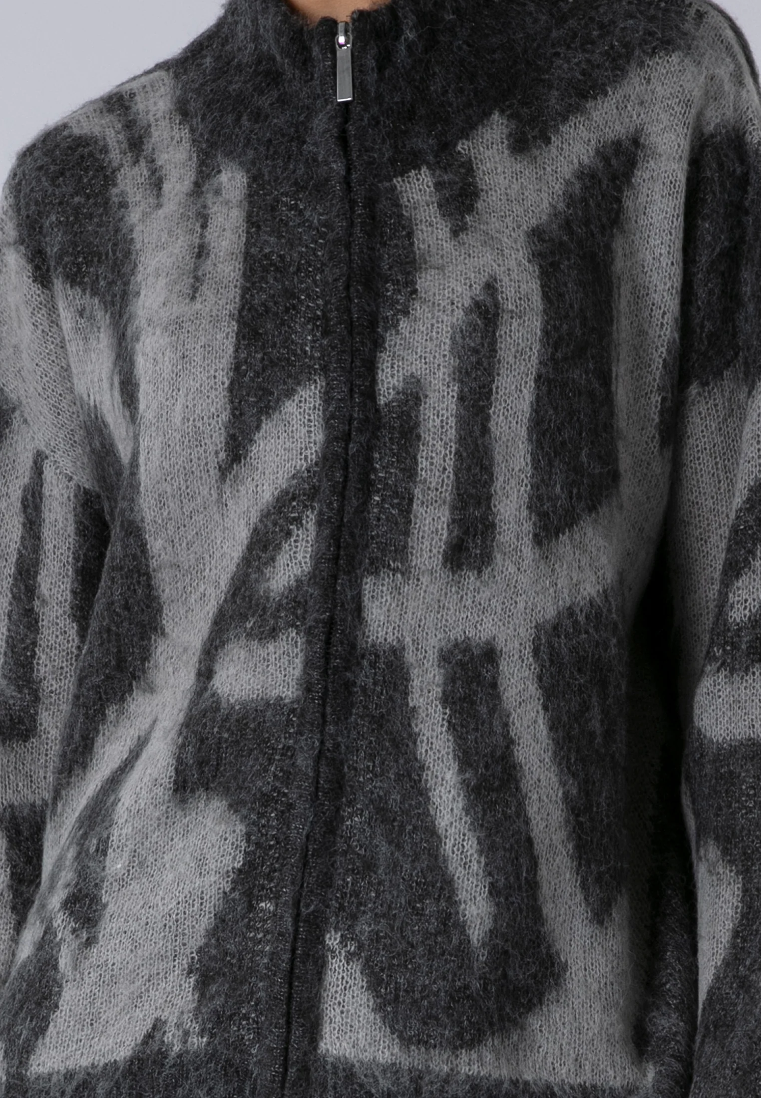 MAYA ZIP CARDIGAN CHARCOAL & TAUPE - Image 6