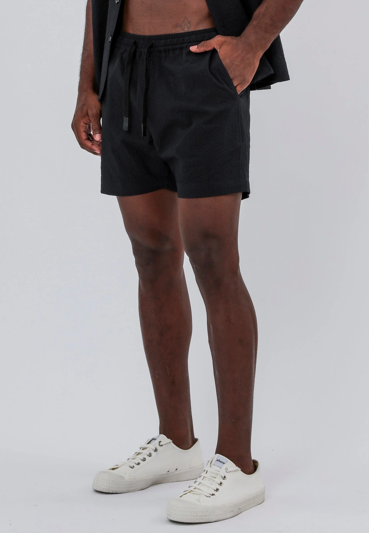 MONACO ELASTICATED CHINO HOLIDAY SHORTS MIDNIGHT - Image 4