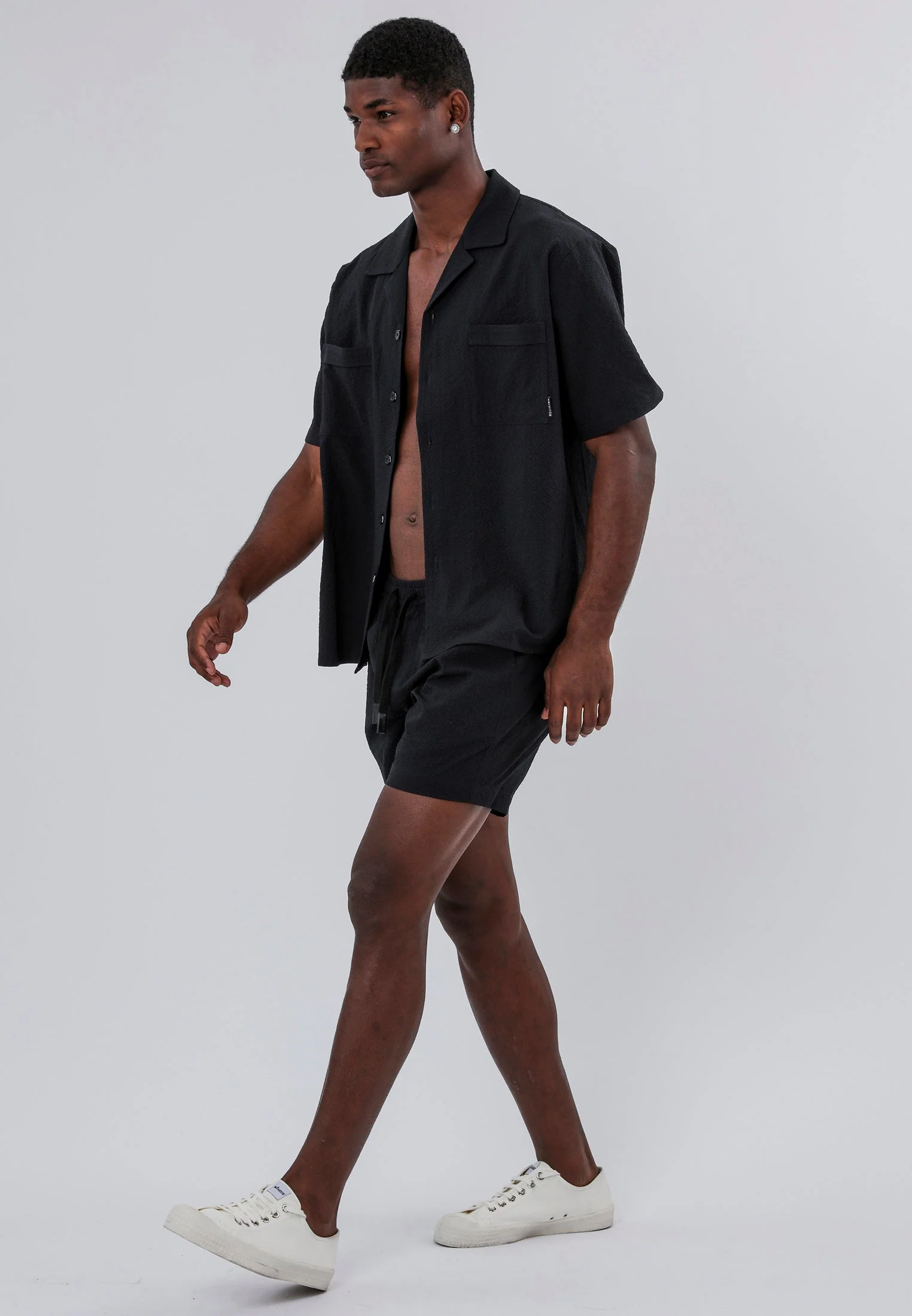 MONACO ELASTICATED CHINO HOLIDAY SHORTS MIDNIGHT - Image 6