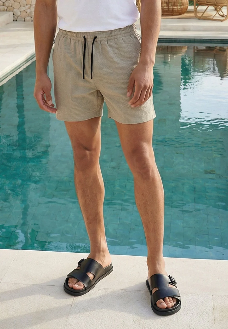 MONACO ELASTICATED CHINO HOLIDAY SHORTS SHELL