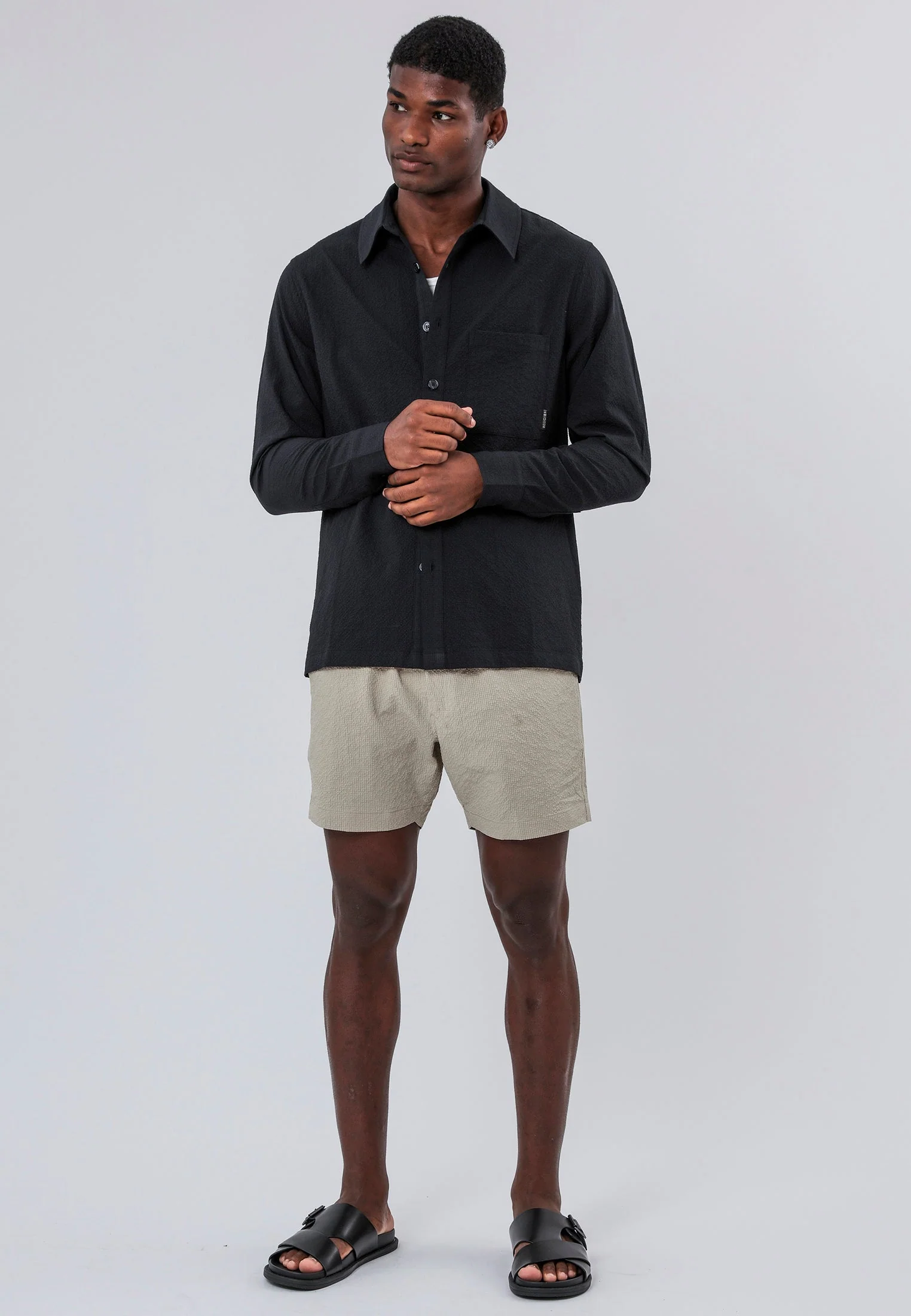 MONACO LONG SLEEVE HOLIDAY SHIRT MIDNIGHT - Image 5