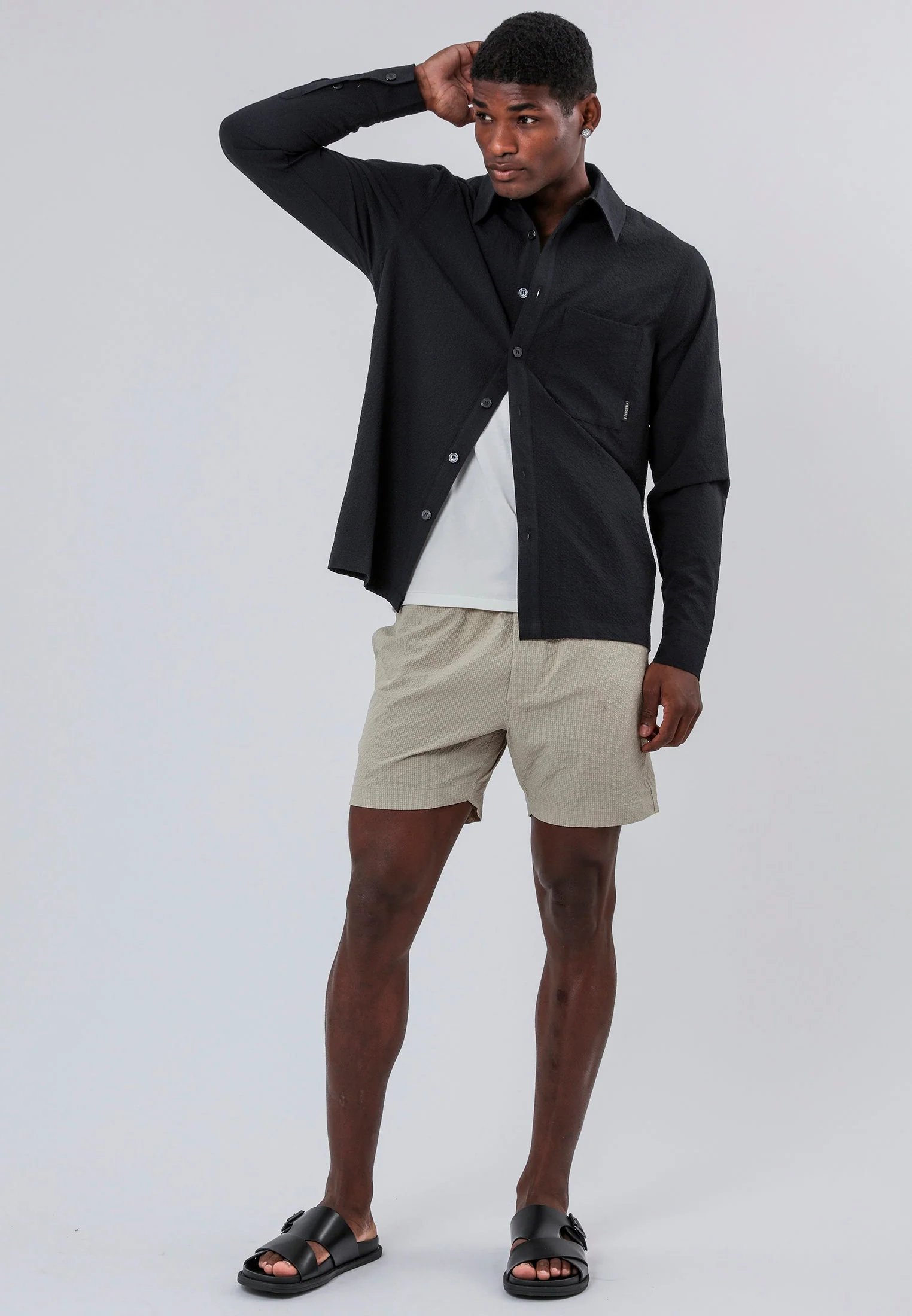 MONACO LONG SLEEVE HOLIDAY SHIRT MIDNIGHT - Image 7