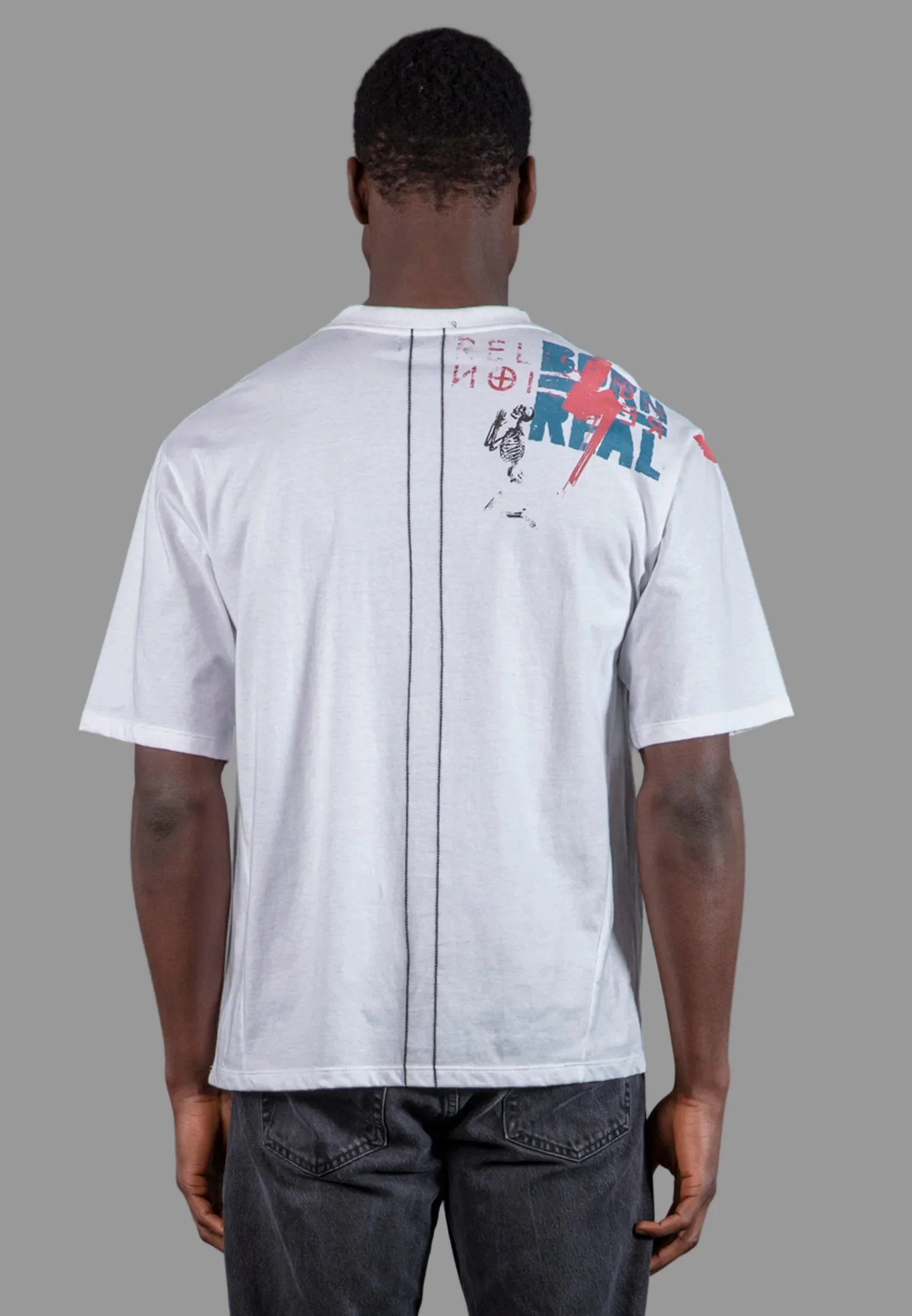 MONTAGE COLOUR T-SHIRT WHITE - Image 2
