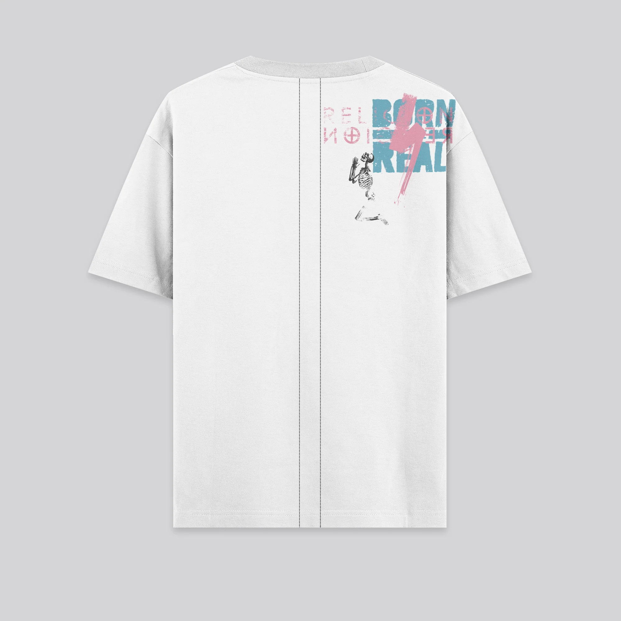 MONTAGE COLOUR T-SHIRT WHITE - Image 9