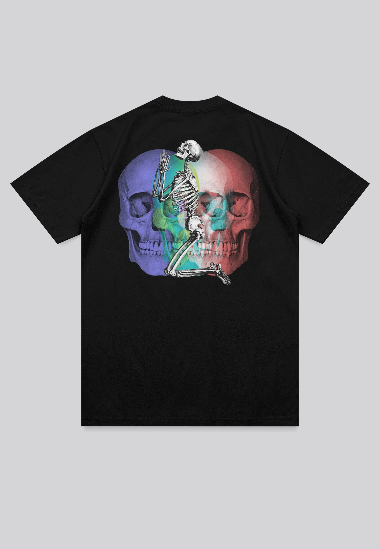 MULTI SKULL T-SHIRT BLACK - Image 6