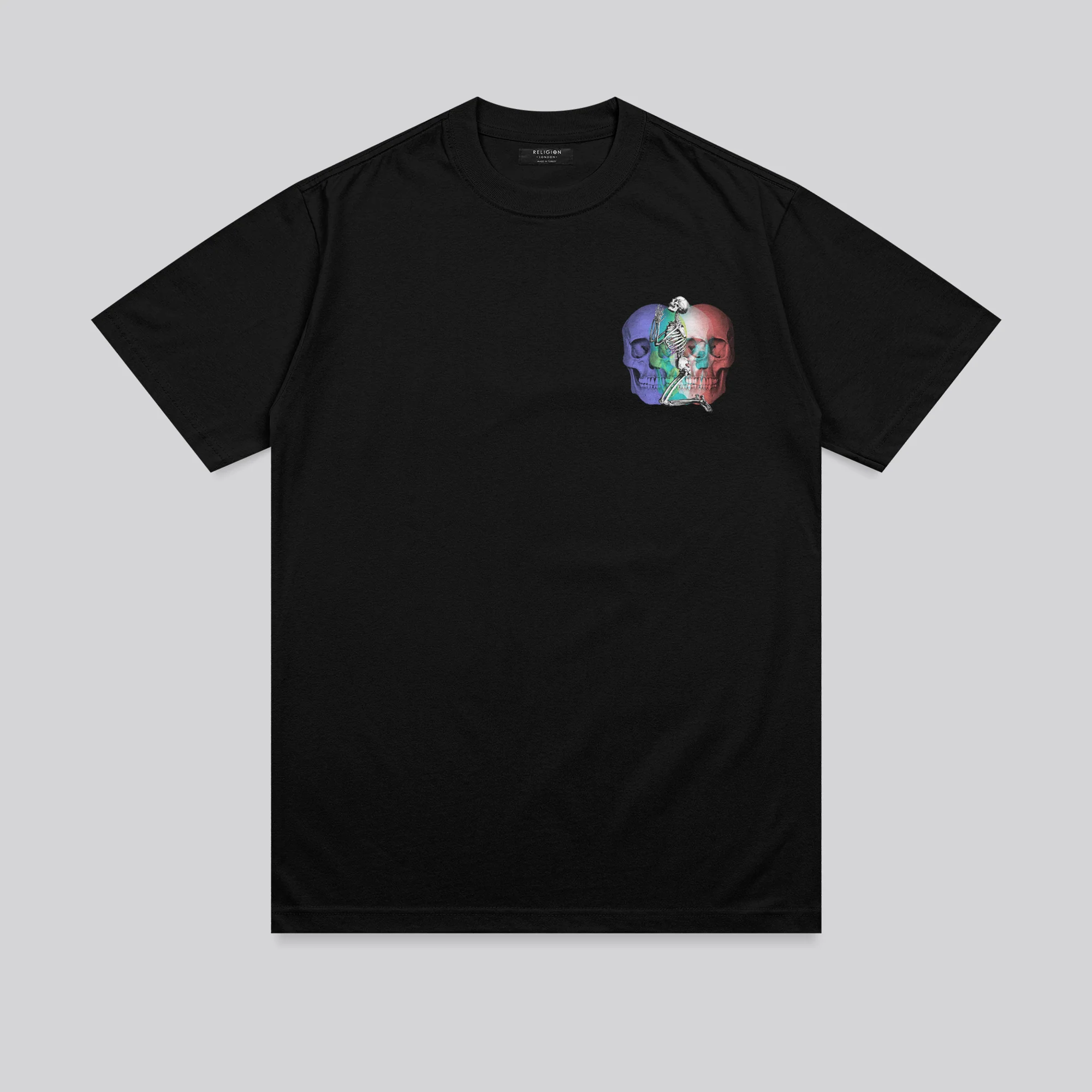 MULTI SKULL T-SHIRT BLACK - Image 7