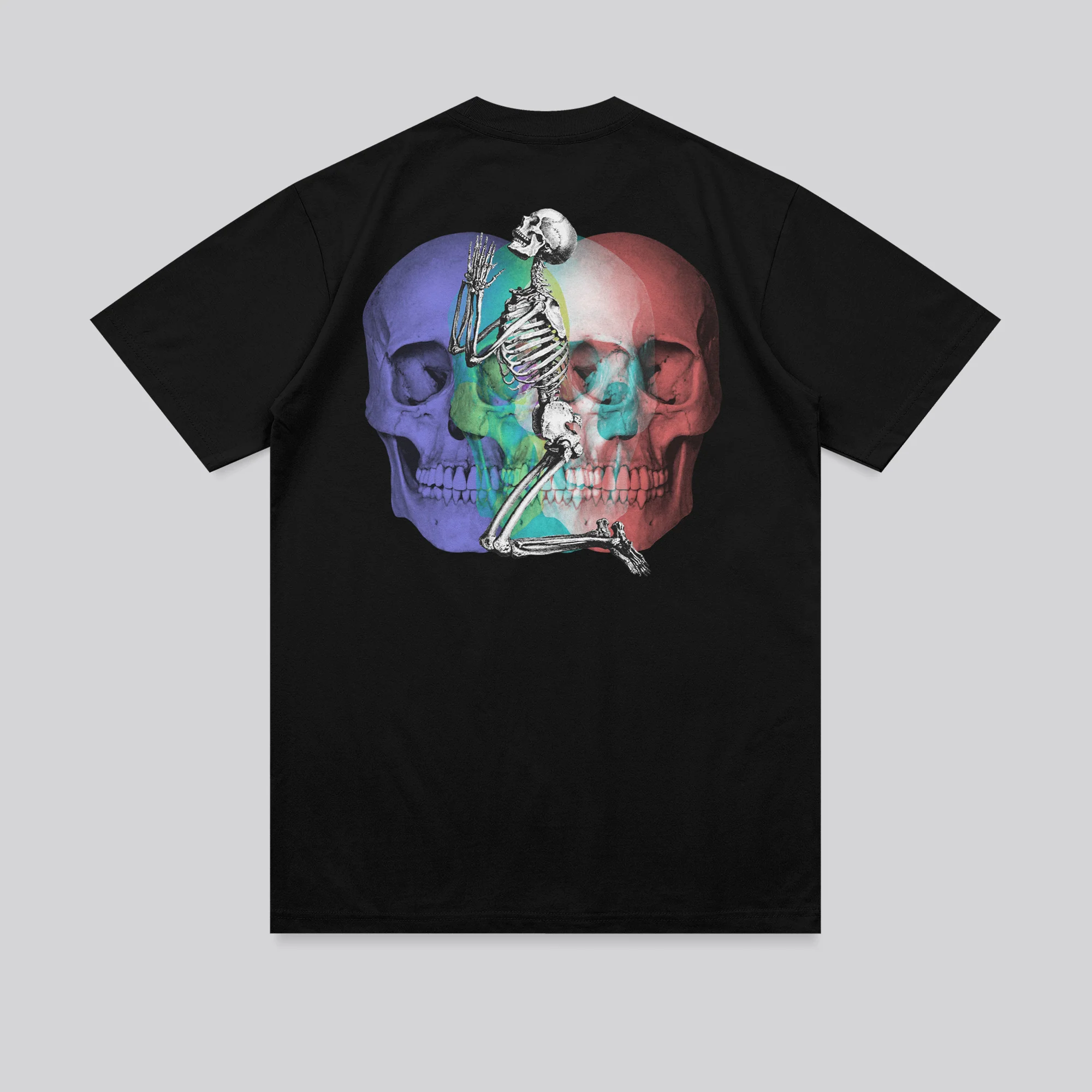 MULTI SKULL T-SHIRT BLACK - Image 8