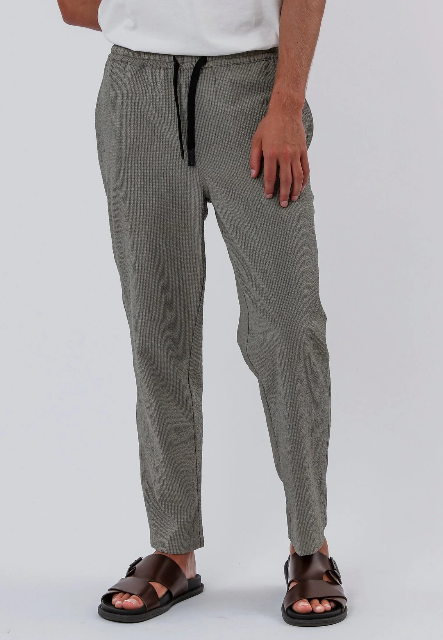 MYKONOS ELASTICATED HOLIDAY CHINOS MOSS GREEN - Image 2
