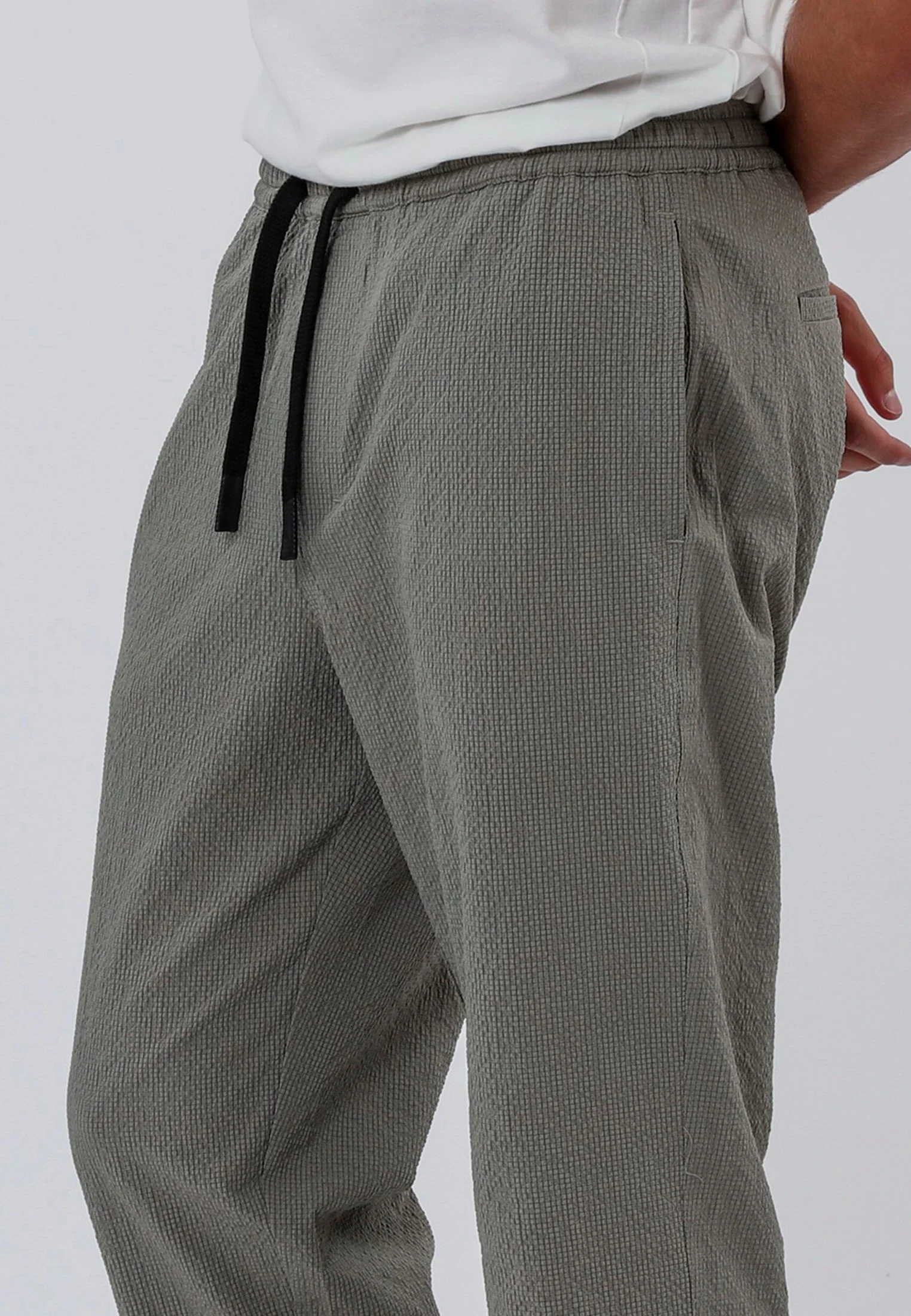 MYKONOS ELASTICATED HOLIDAY CHINOS MOSS GREEN - Image 3