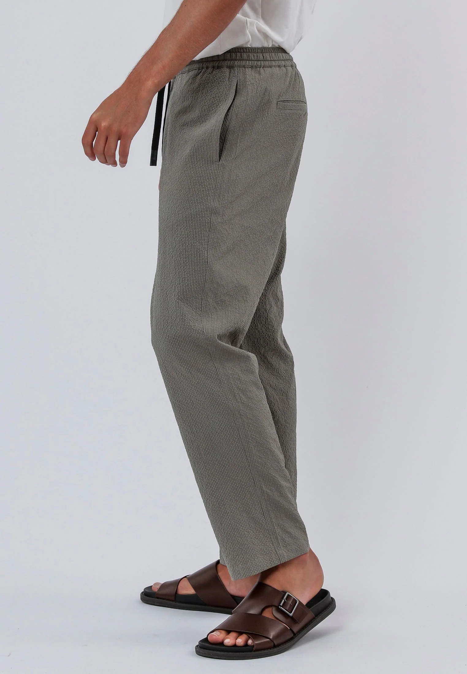 MYKONOS ELASTICATED HOLIDAY CHINOS MOSS GREEN - Image 6