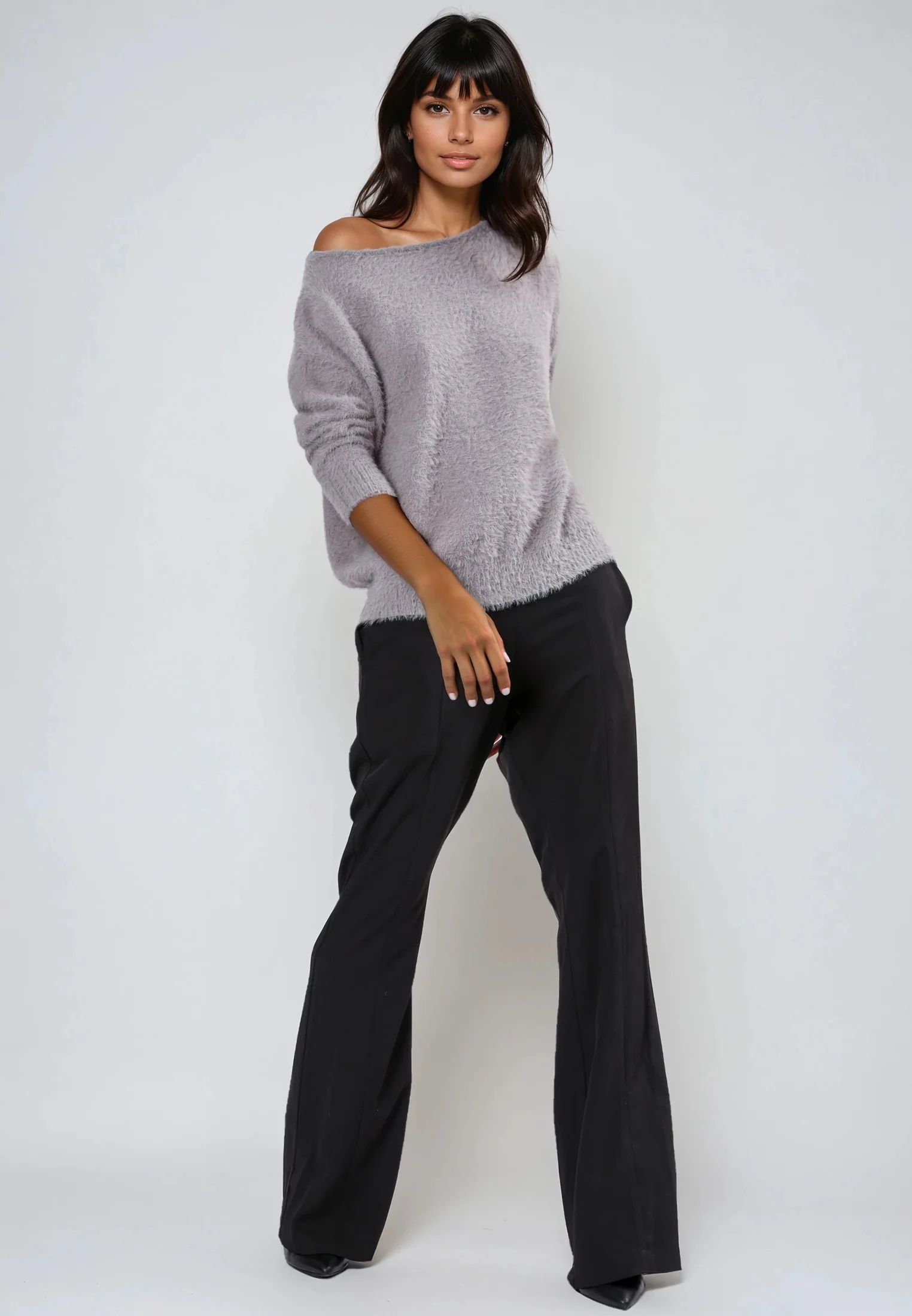 NATURAL OFF THE SHOULDER JUMPER STONE - Image 5