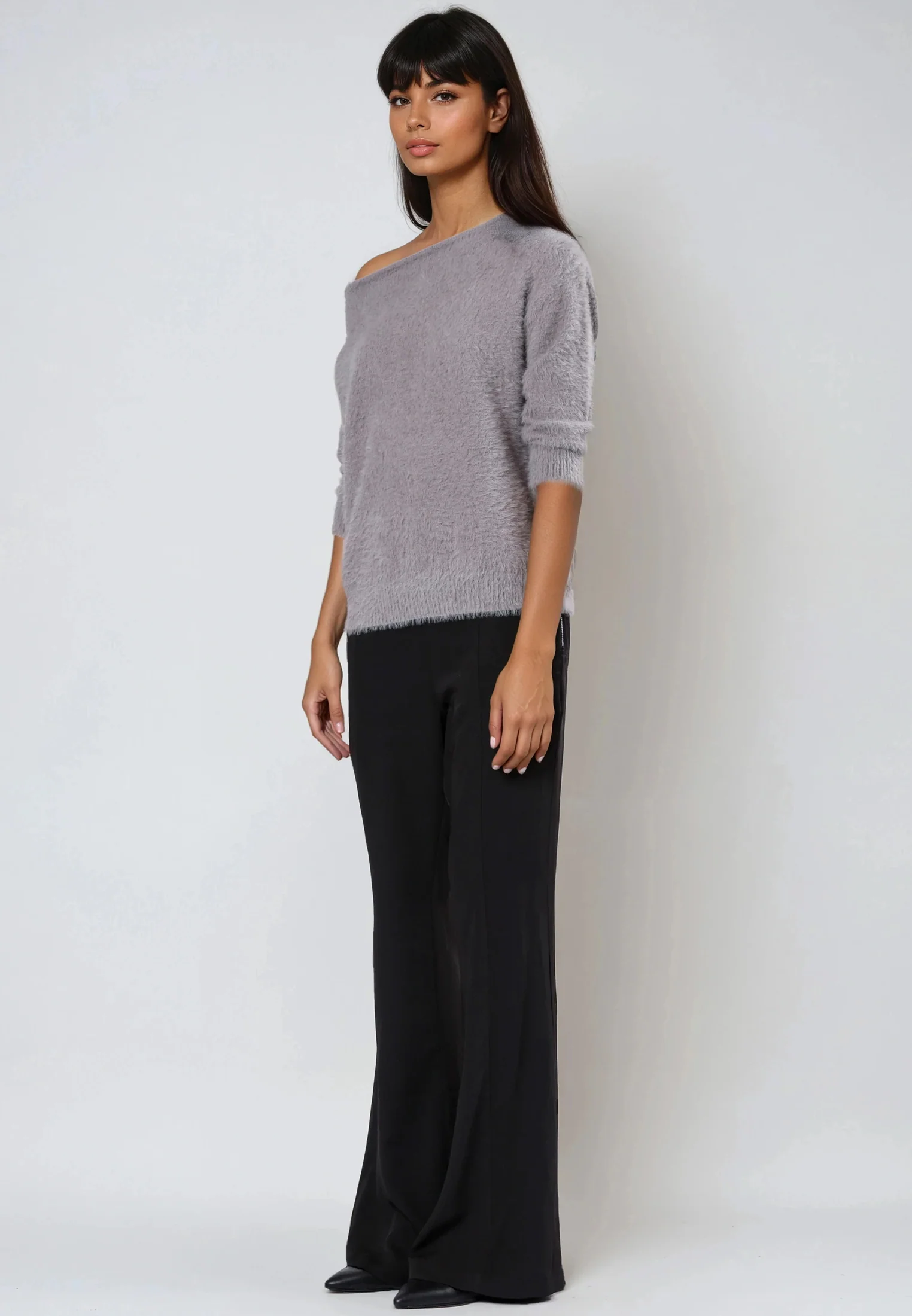 NATURAL OFF THE SHOULDER JUMPER STONE - Image 6