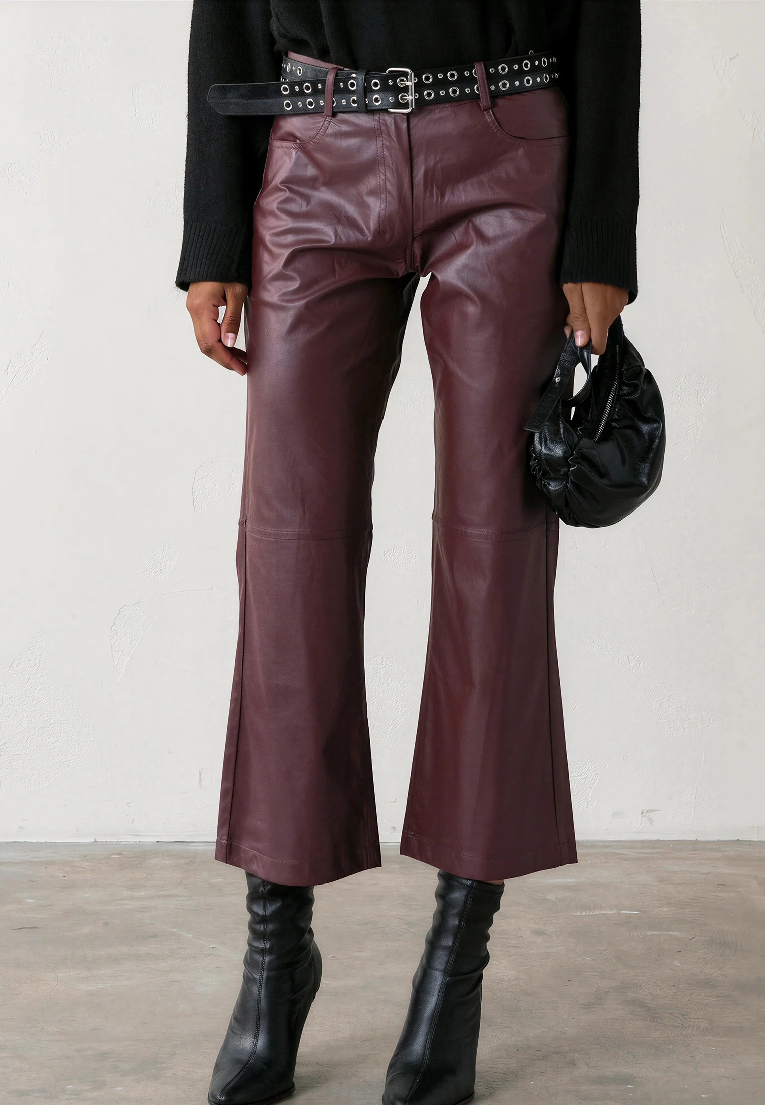 NEBULA TROUSERS OXBLOOD
