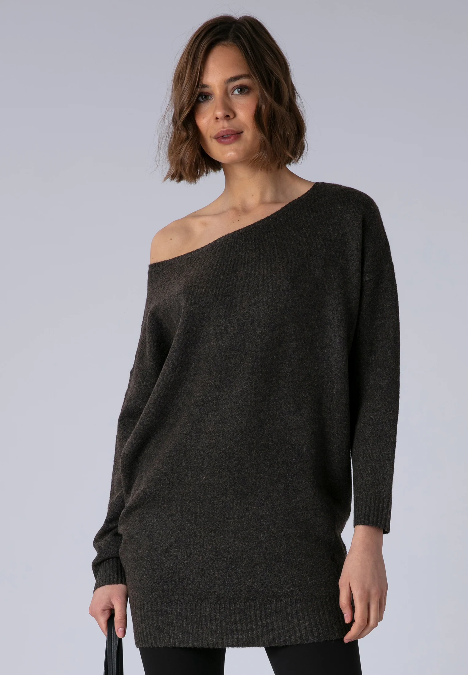 NEBULA DRESS DARK BROWN - Image 3
