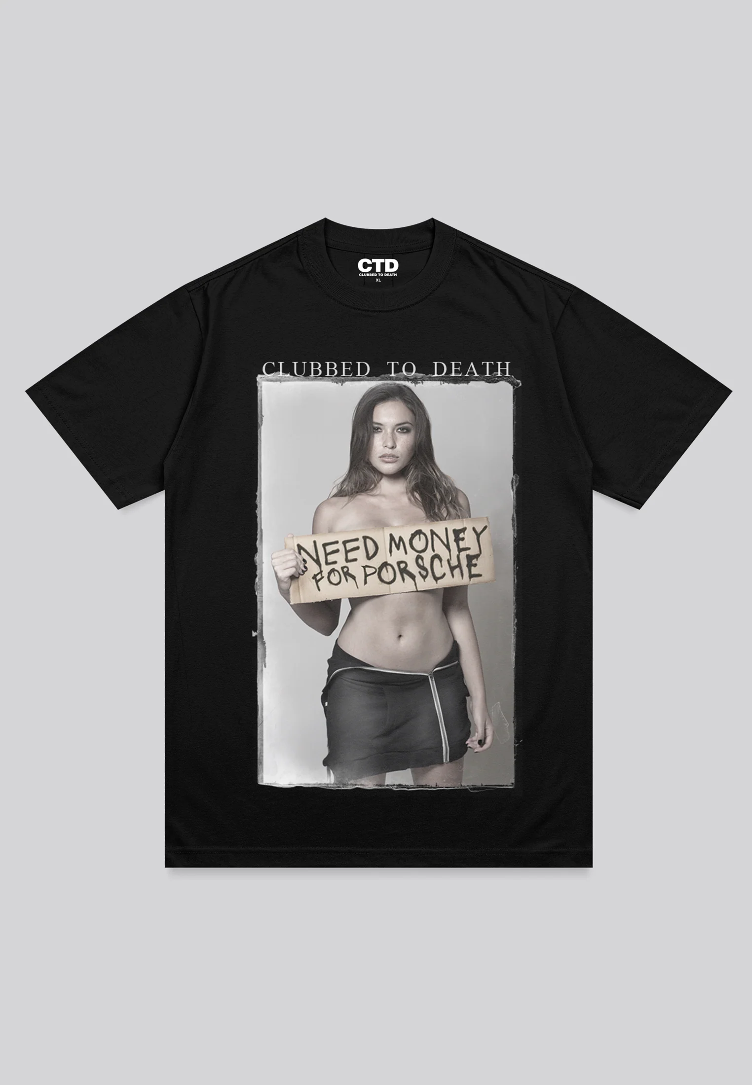 NEED MONEY T-SHIRT JET BLACK - Image 2