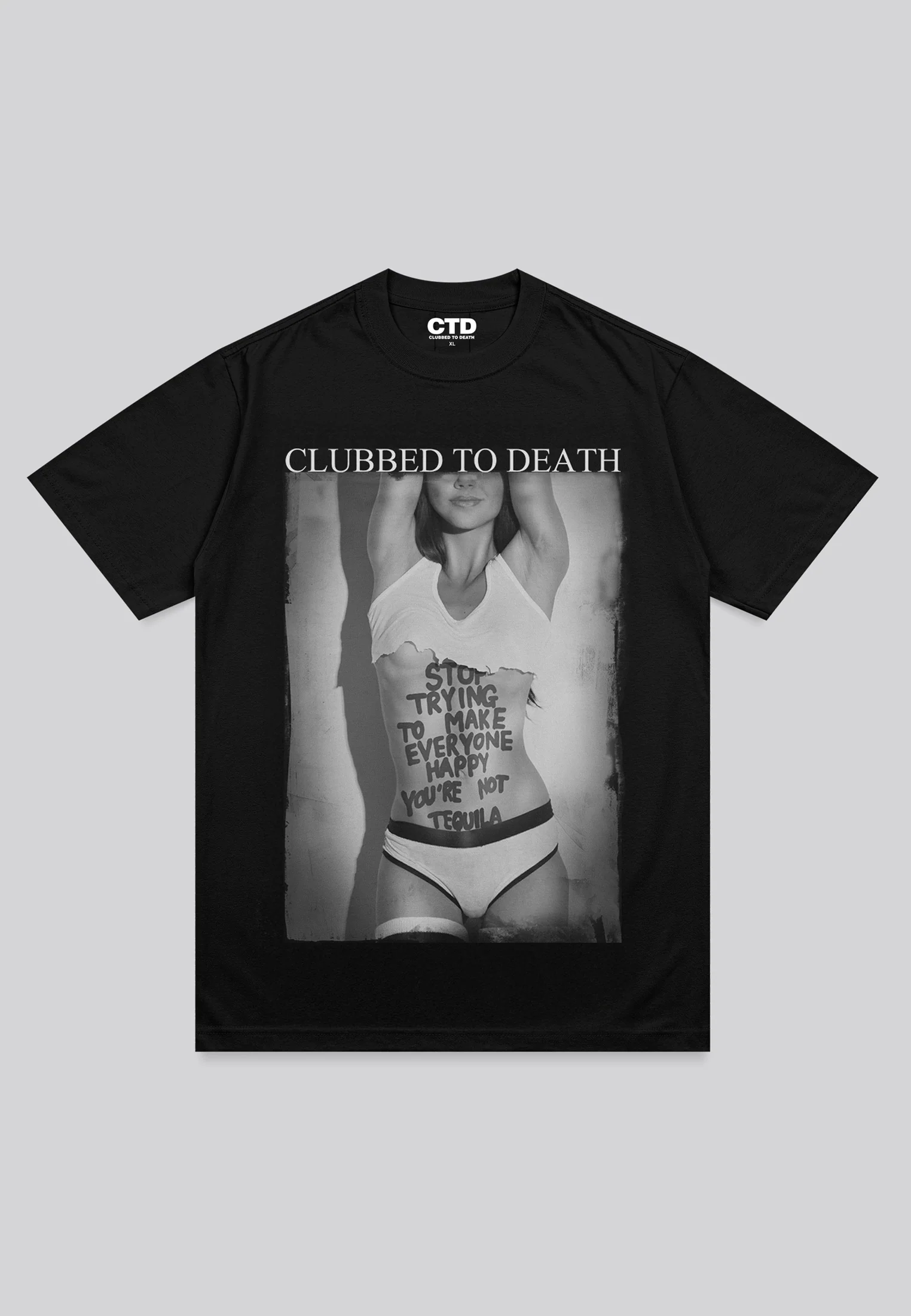 YOU'RE NOT TEQUILA T-SHIRT JET BLACK - Image 2
