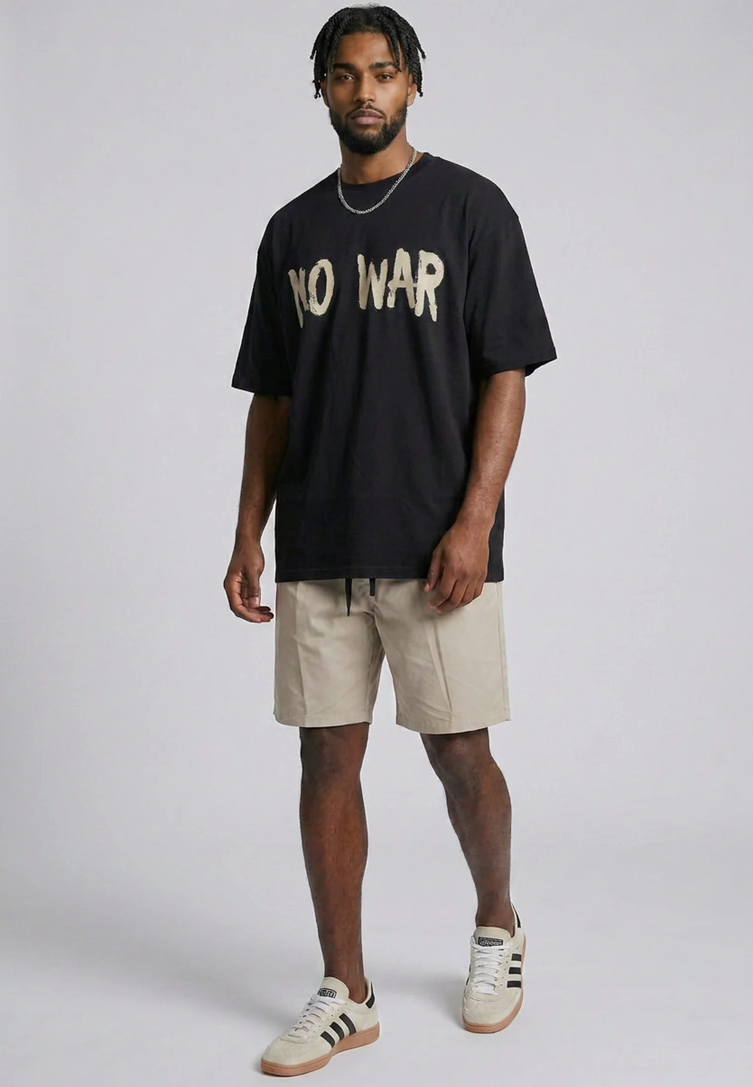 NO WAR T-SHIRT BLACK - Image 4