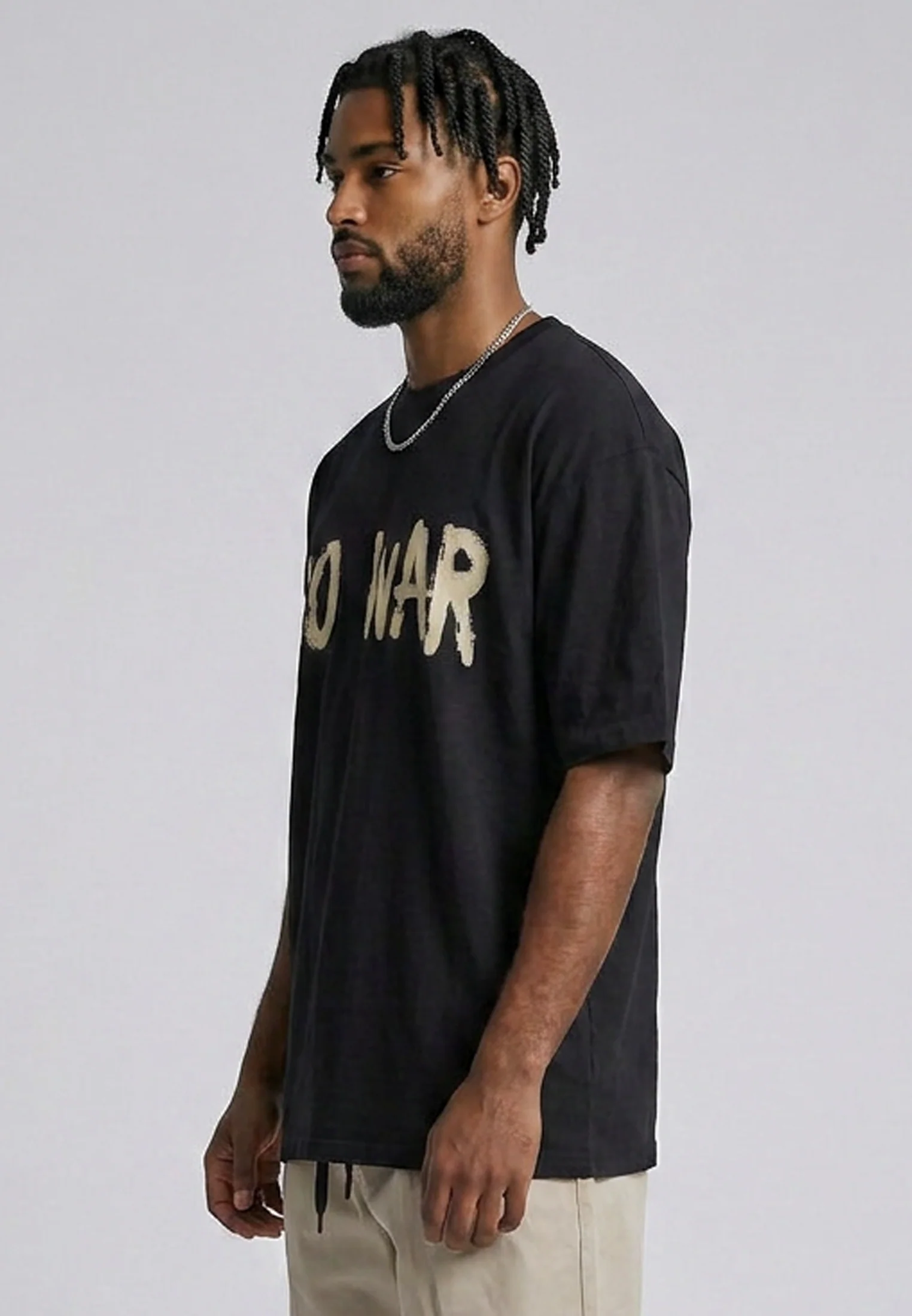 NO WAR T-SHIRT BLACK - Image 5