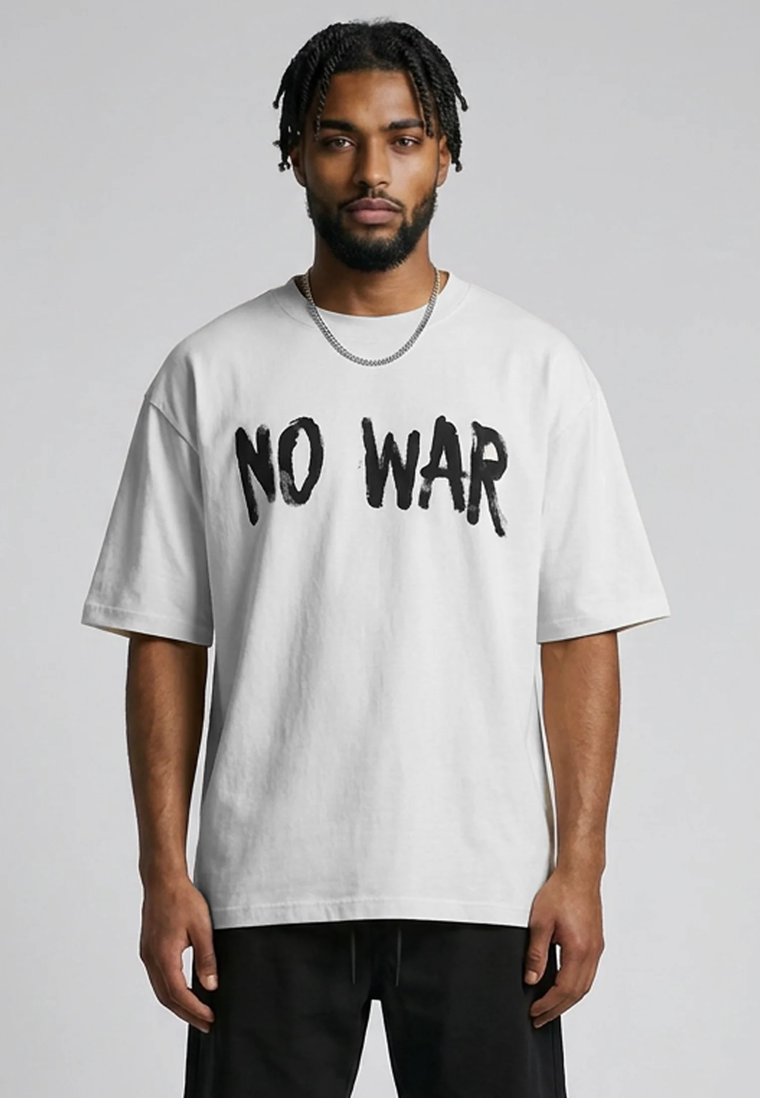 NO WAR T-SHIRT WHITE - Image 2