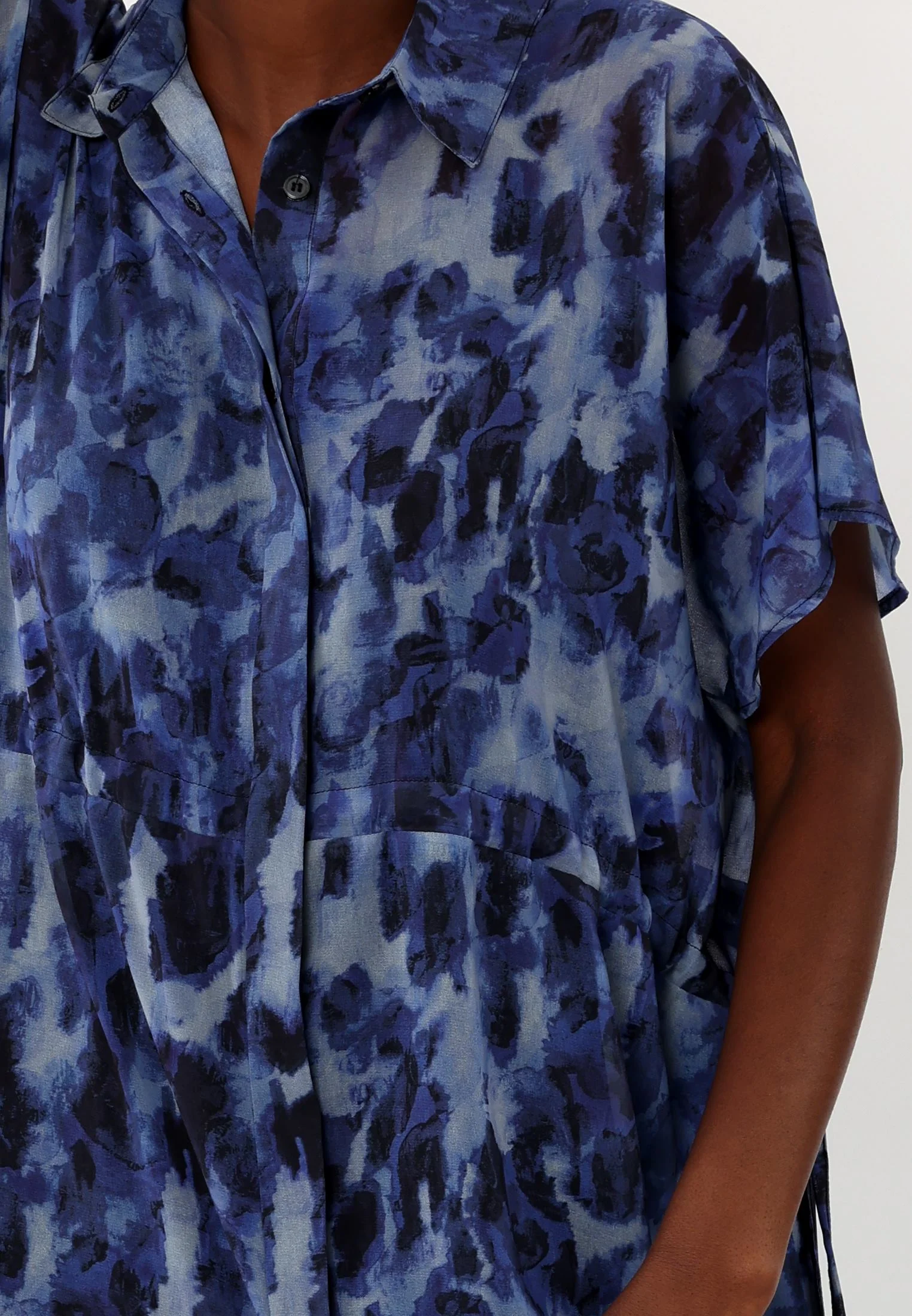 NOBLE SHIRTDRESS COVER NAVY - Image 3