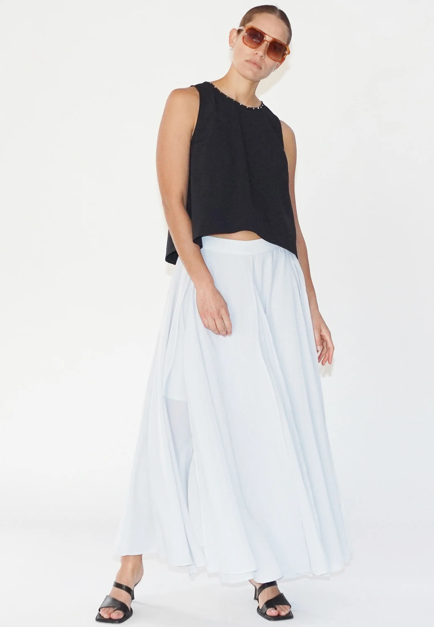 OLSEN SKIRT SILVER GREY - Image 3