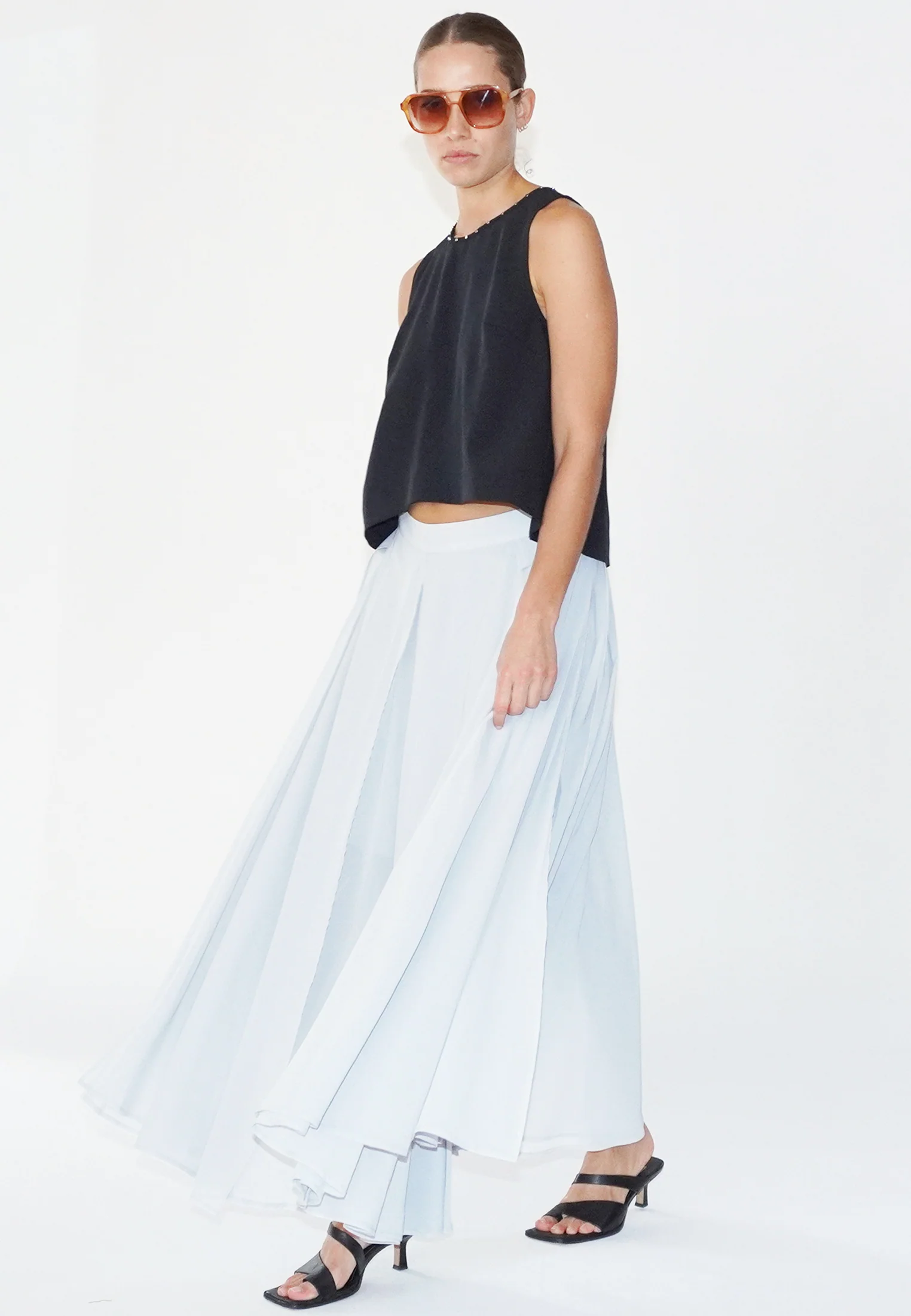 OLSEN SKIRT SILVER GREY - Image 4