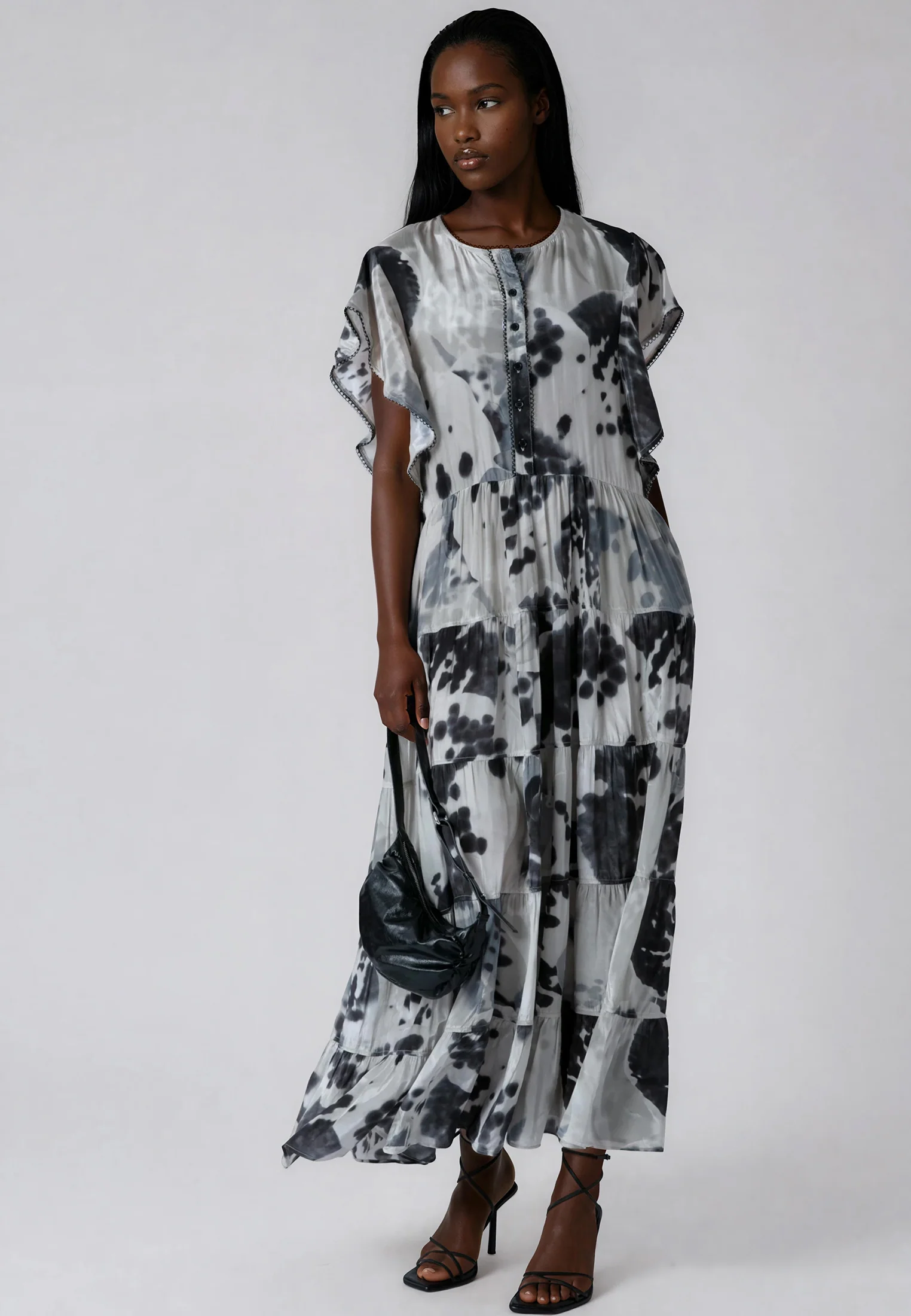 ARA MAXI DRESS ORCHID BLACK - Image 2