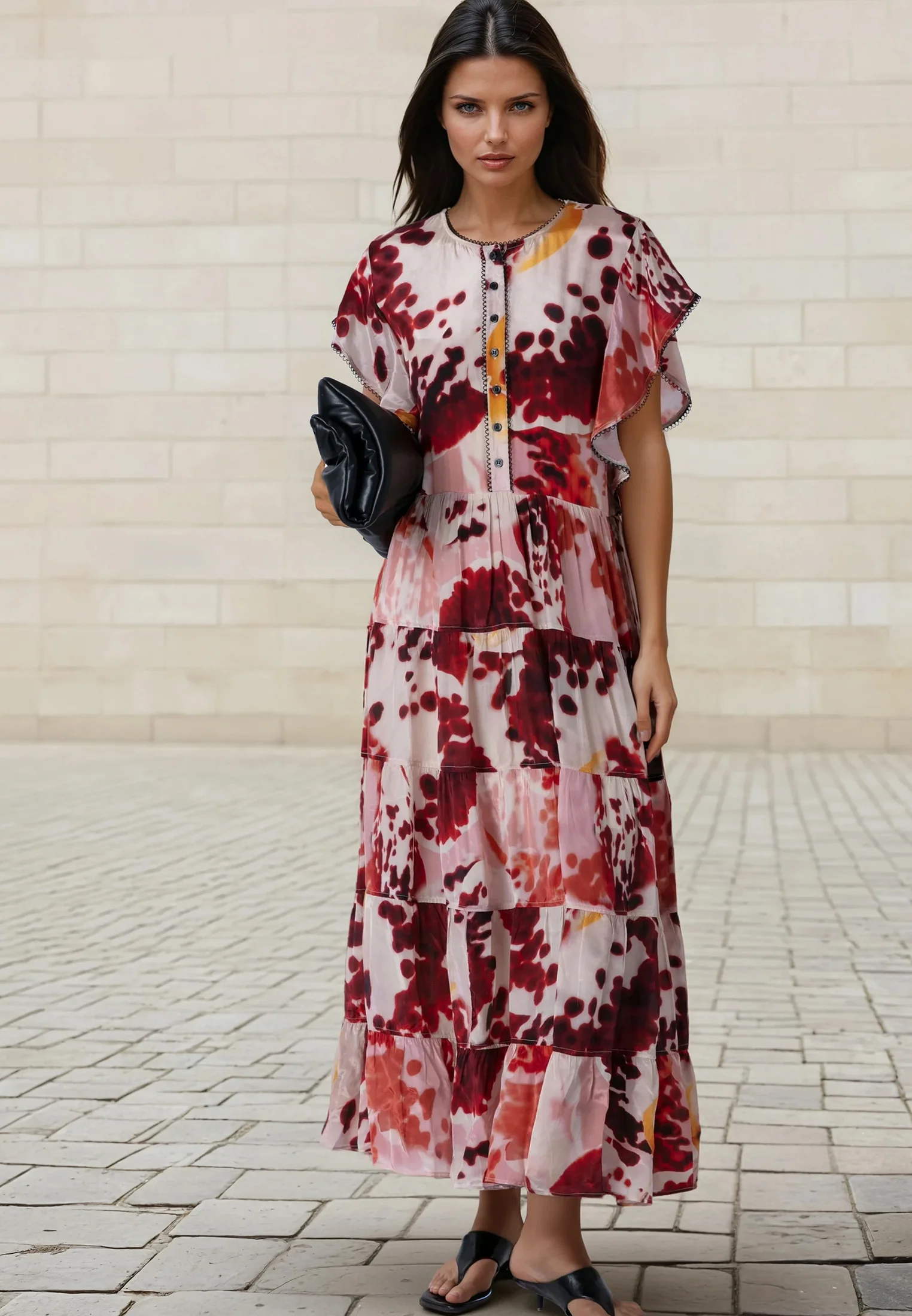 ARA MAXI DRESS ORCHID TERRACOTTA - Image 2