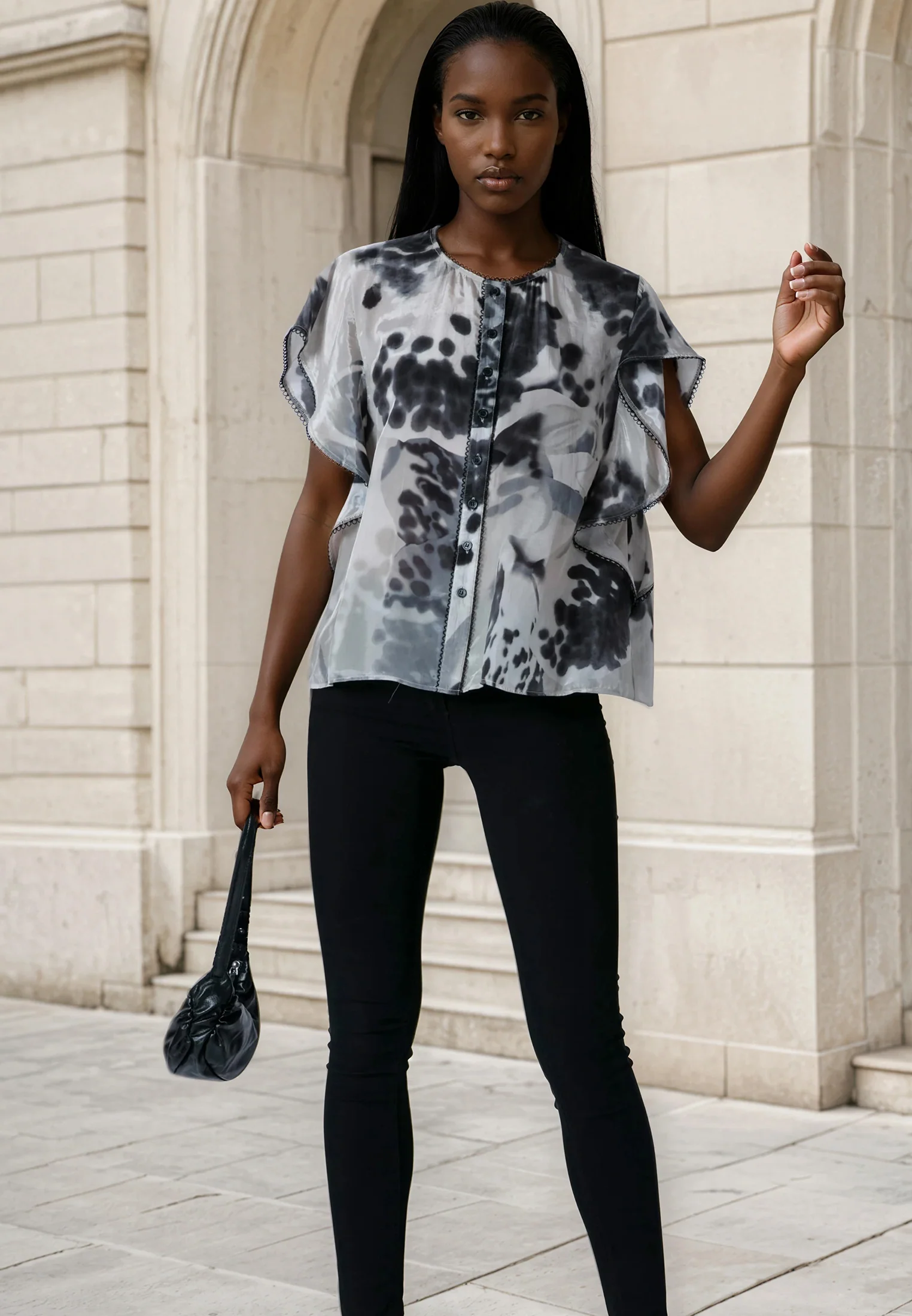 ARA TOP ORCHID BLACK - Image 2