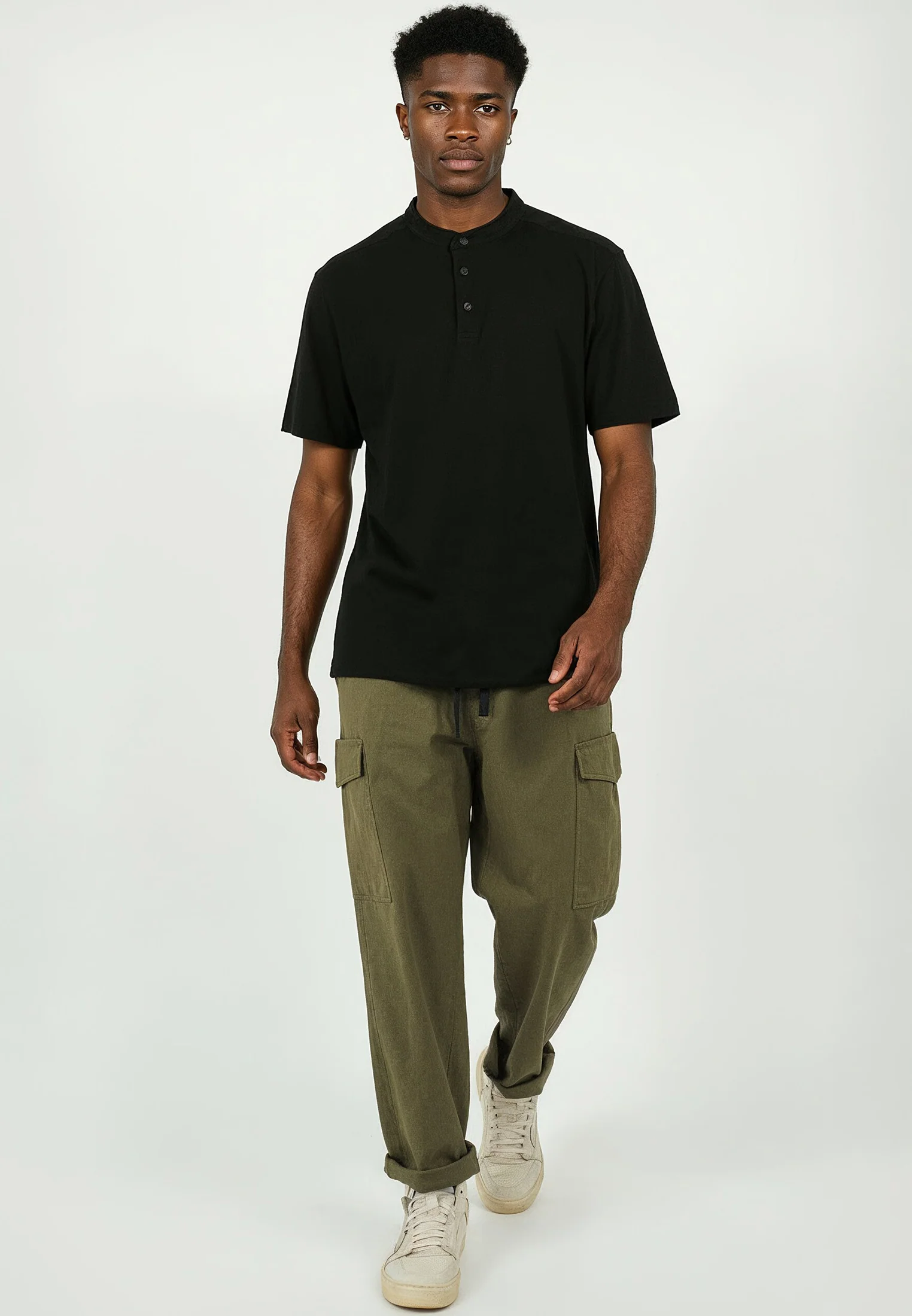 ORSON SLUB POLO BLACK - Image 2