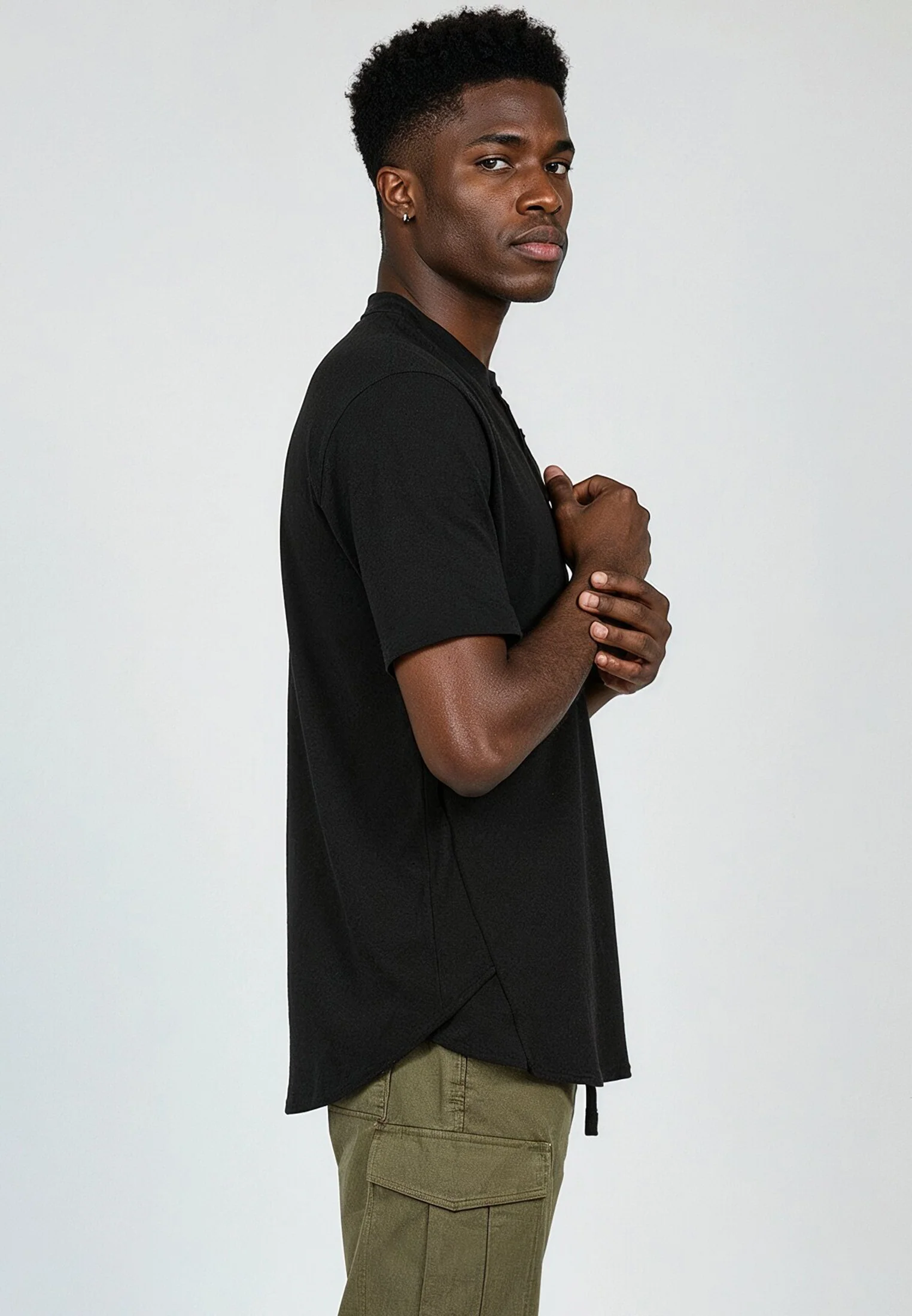 ORSON SLUB POLO BLACK - Image 5