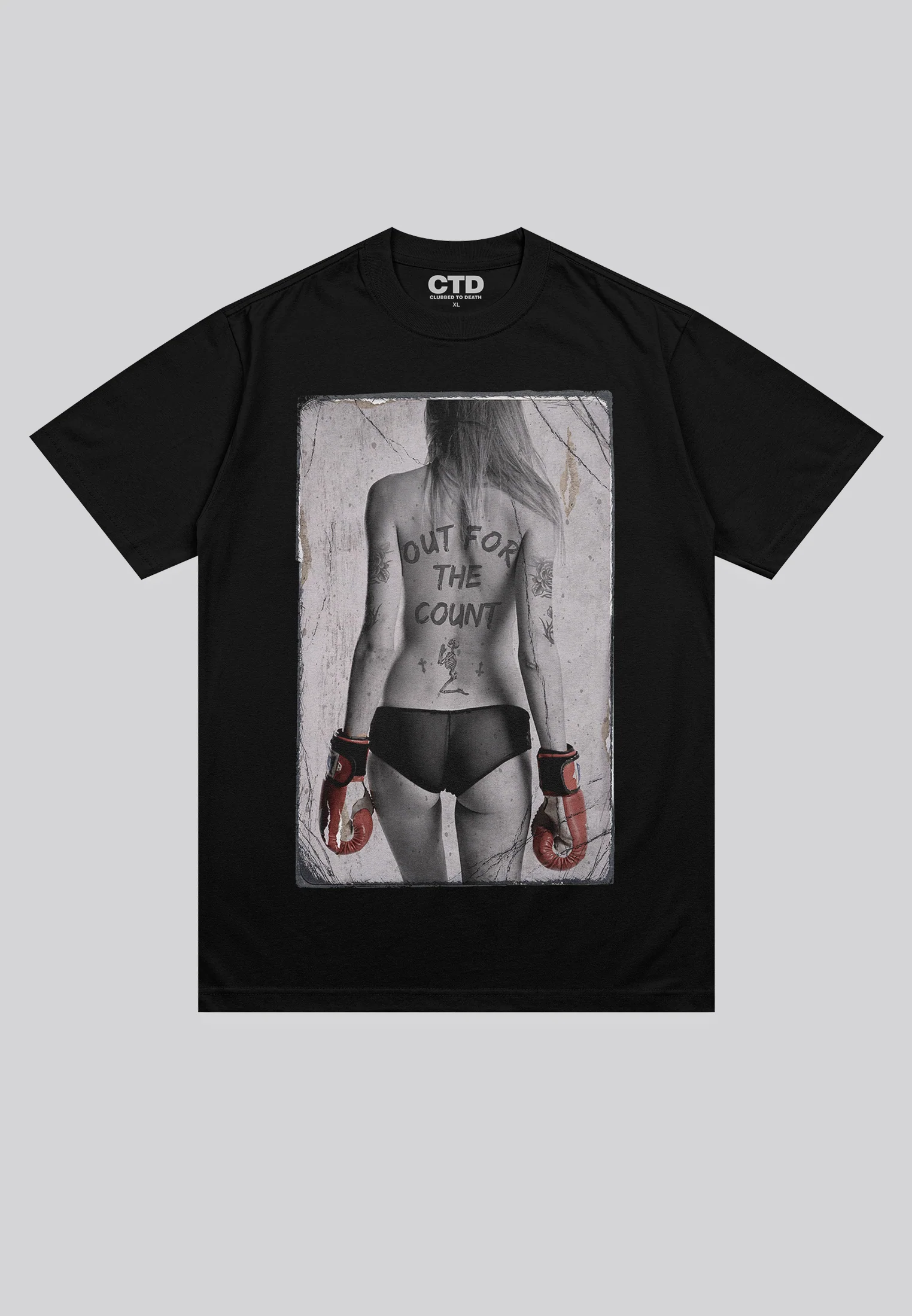 OUT FOR THE COUNT T-SHIRT JET BLACK - Image 2