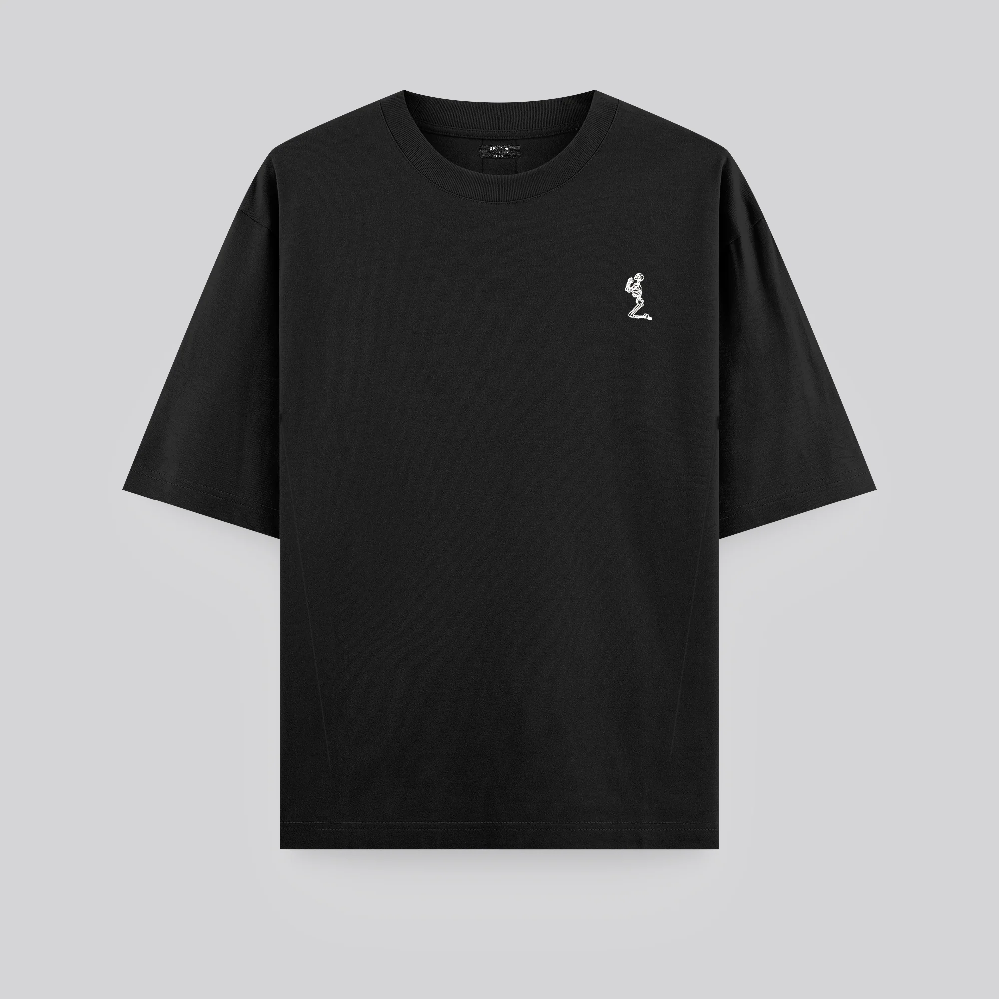 OVERSIZED HEAVY BLOCK T-SHIRT JET BLACK - Image 7