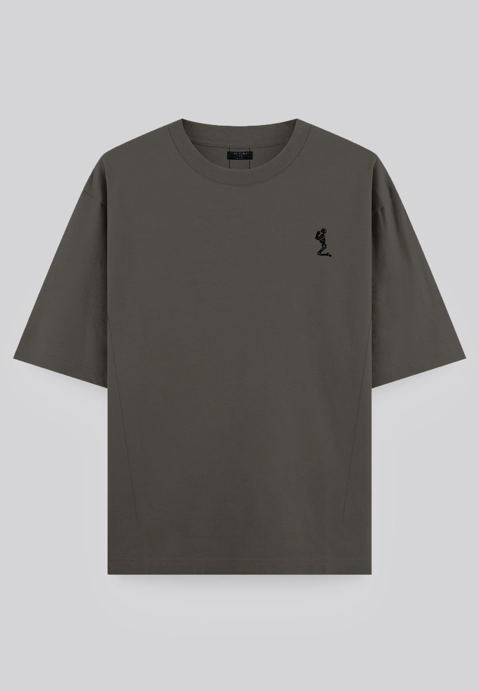 OVERSIZED HEAVY BLOCK T-SHIRT DESERT TAUPE - Image 7