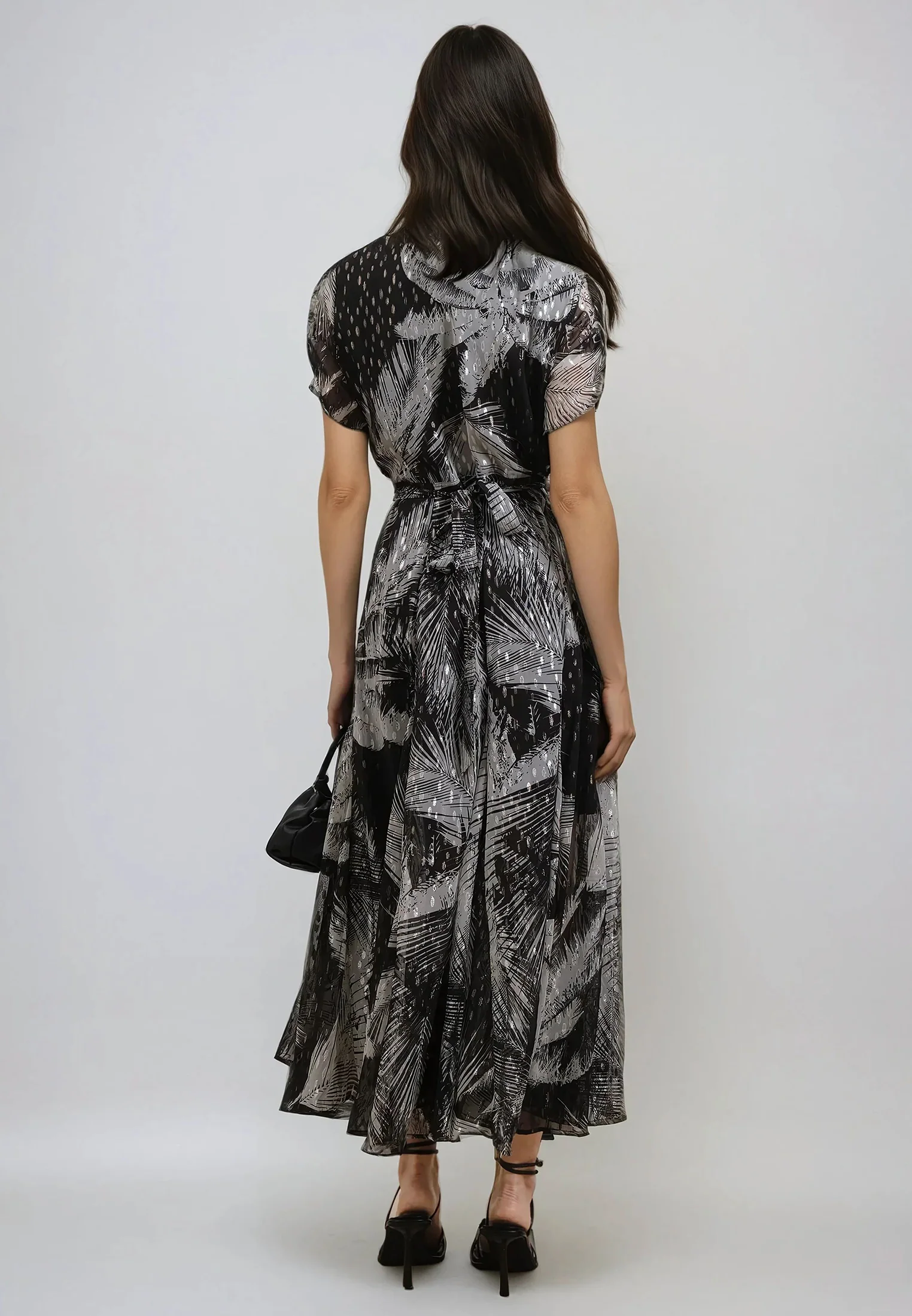 PALM MAXI DRESS BLACK - Image 2
