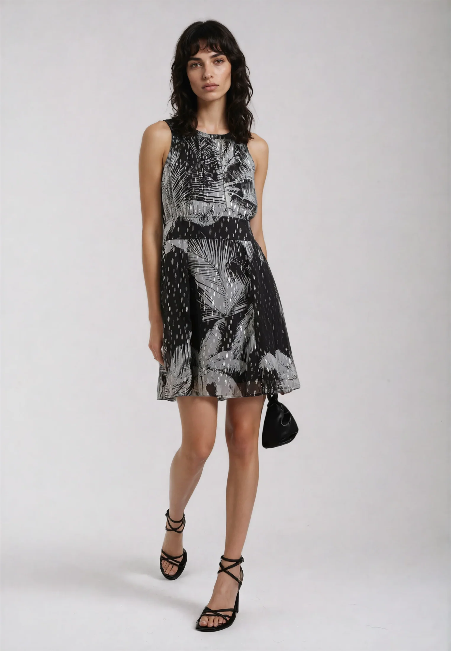 PALM MINI DRESS BLACK - Image 4