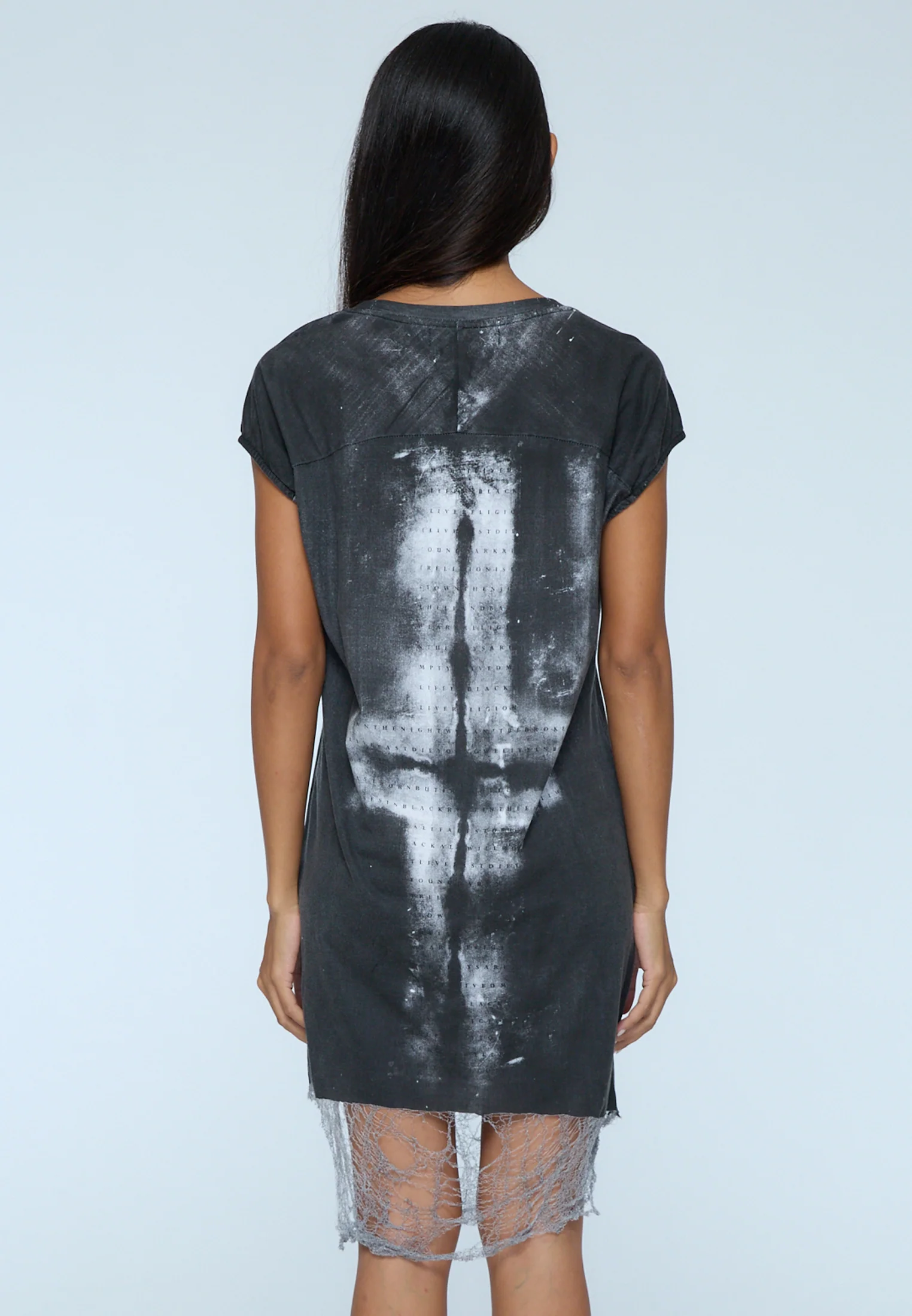 PARADISE LOST DRESS WASHED BLACK - Image 3