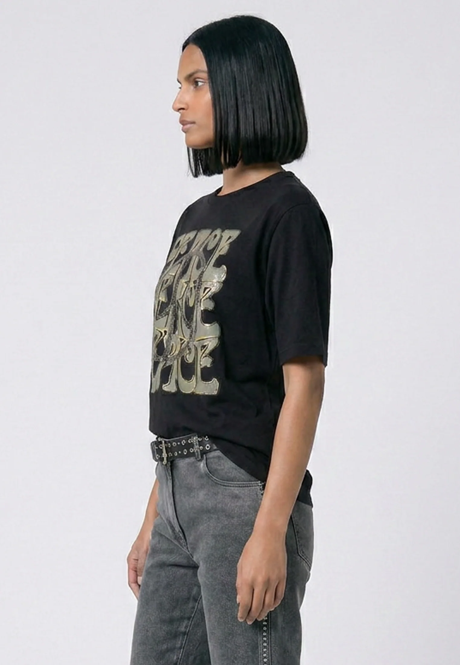 BLIGHTY TEE PEACE BLACK - Image 4