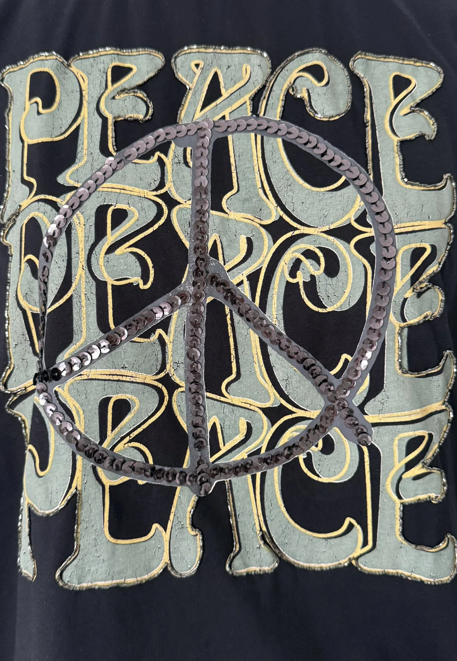 BLIGHTY TEE PEACE BLACK - Image 6