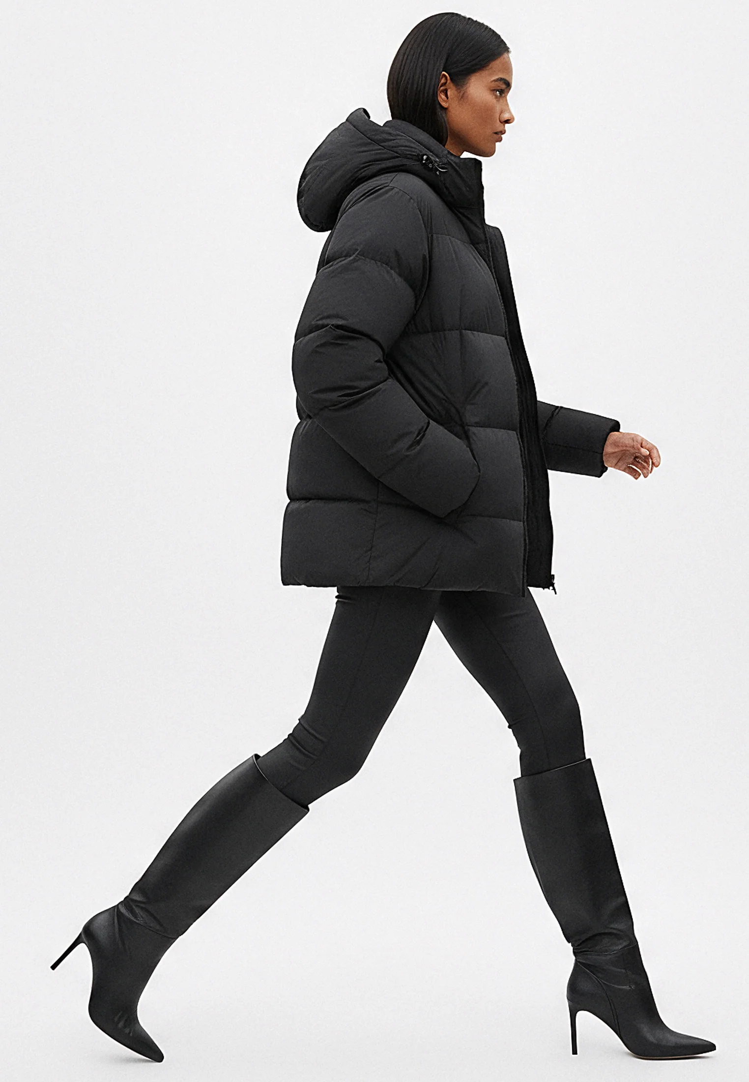 WASHED BLACK PERFORMANCE PUFFER JACKET - Image 4