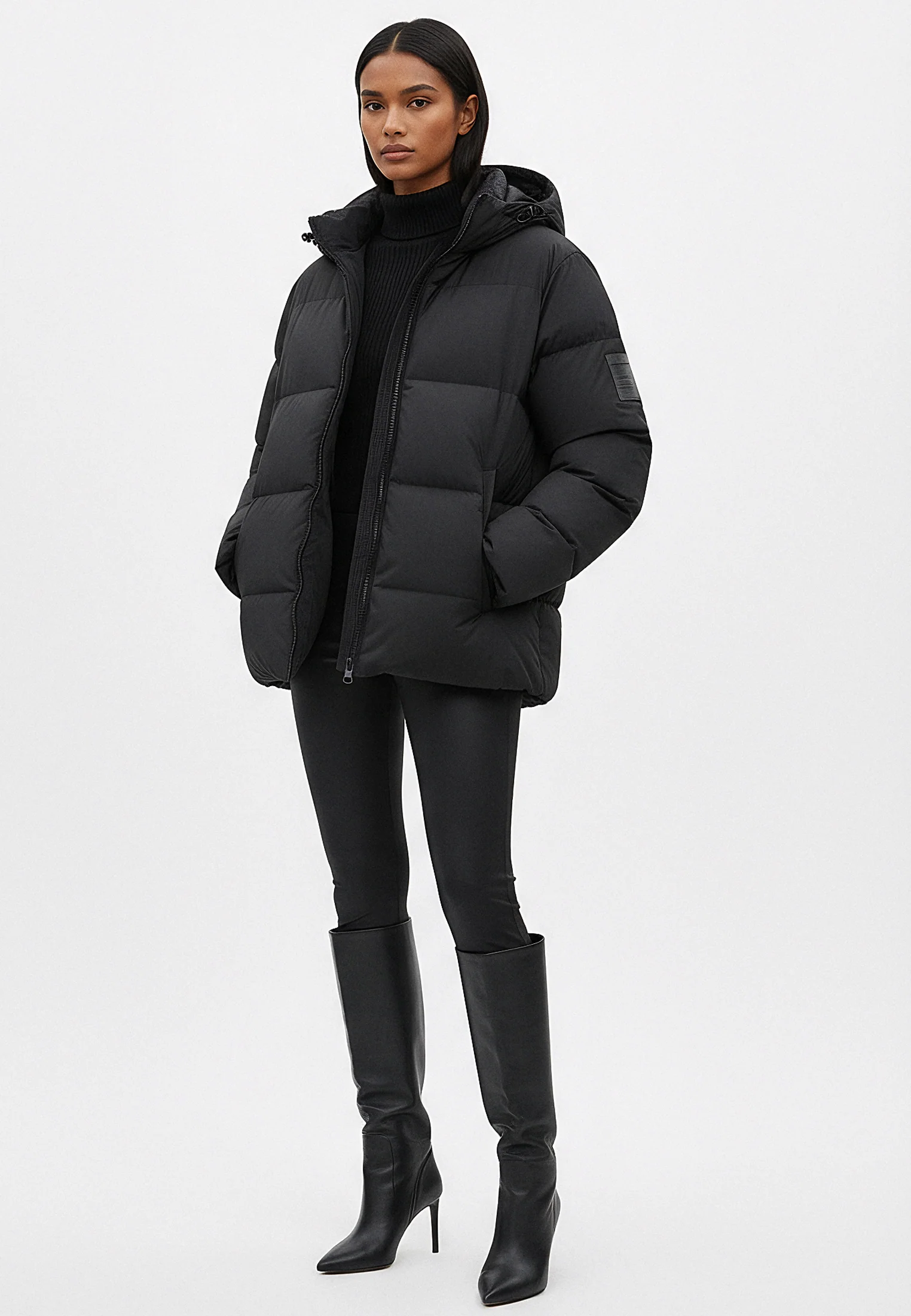 WASHED BLACK PERFORMANCE PUFFER JACKET - Image 6
