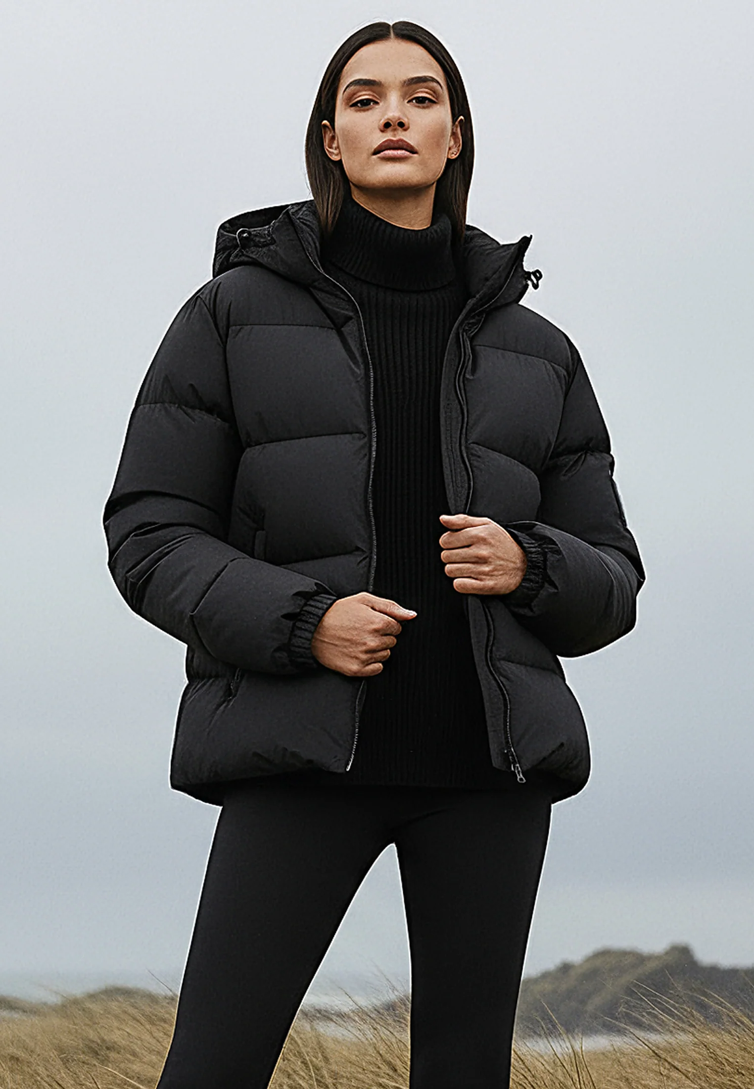WASHED BLACK PERFORMANCE PUFFER JACKET - Image 7