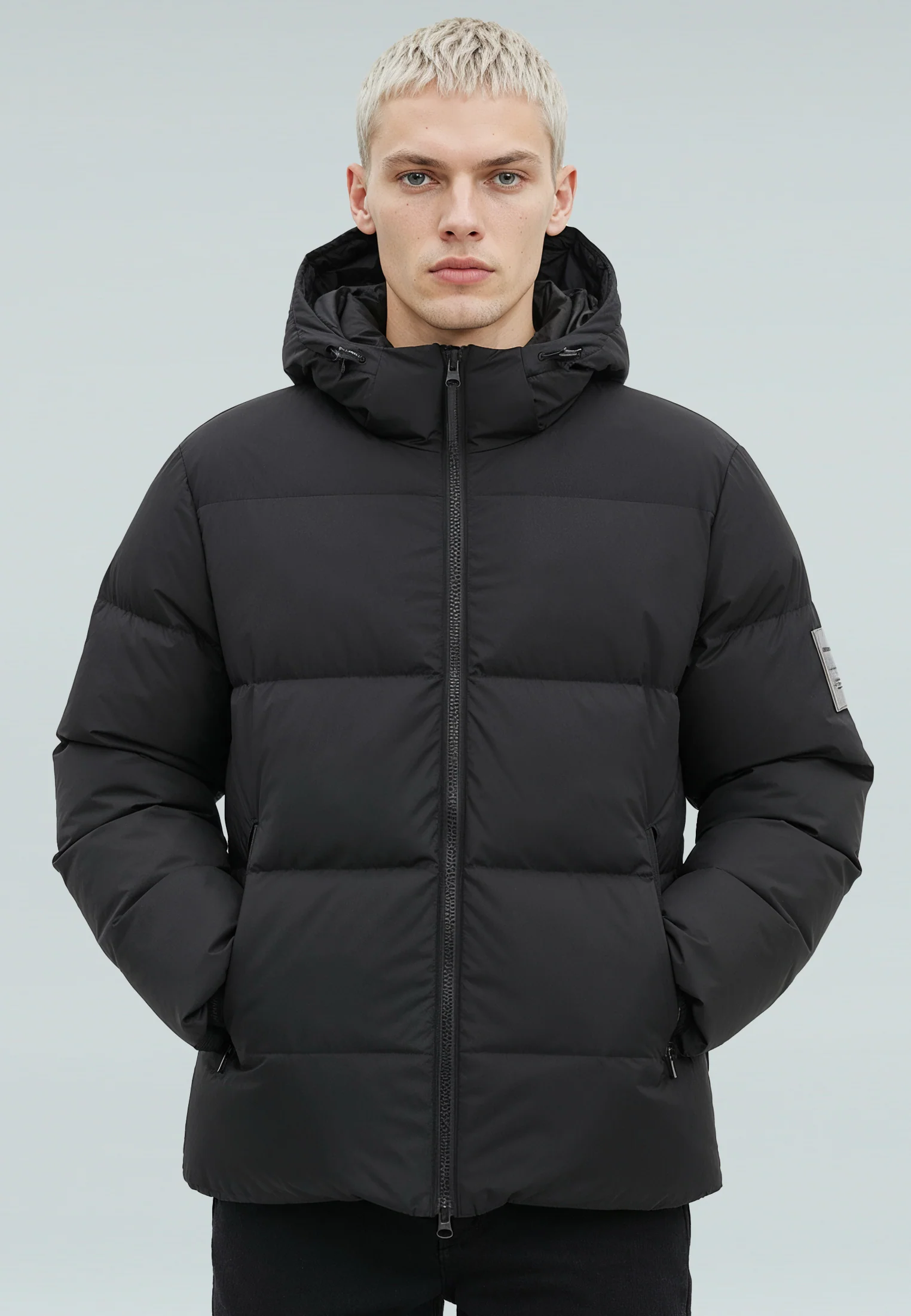 PERFORMANCE PUFFER JACKET WASHED BLACK - Image 4