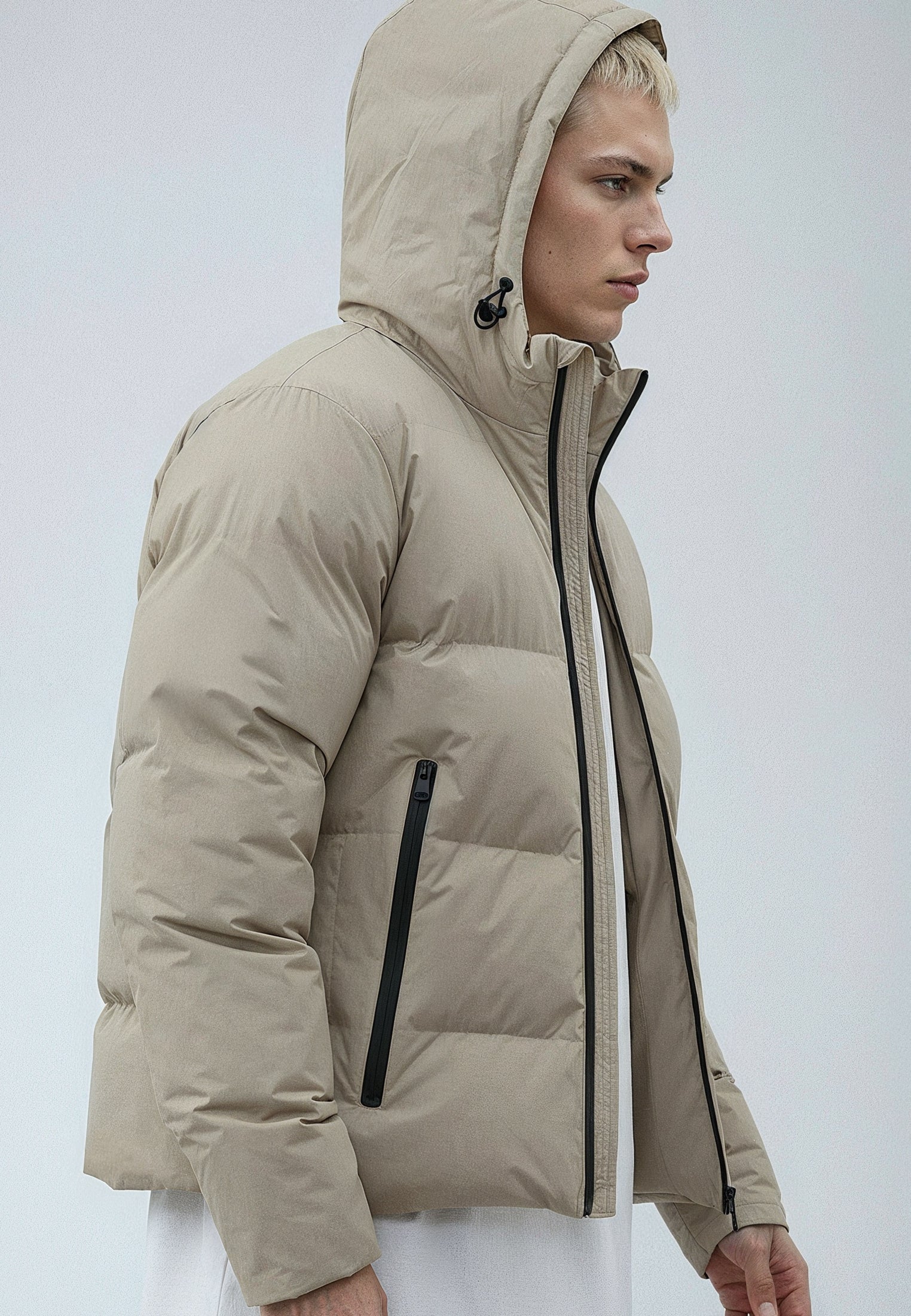 PERFORMANCE PUFFER JACKET STONE - Image 3