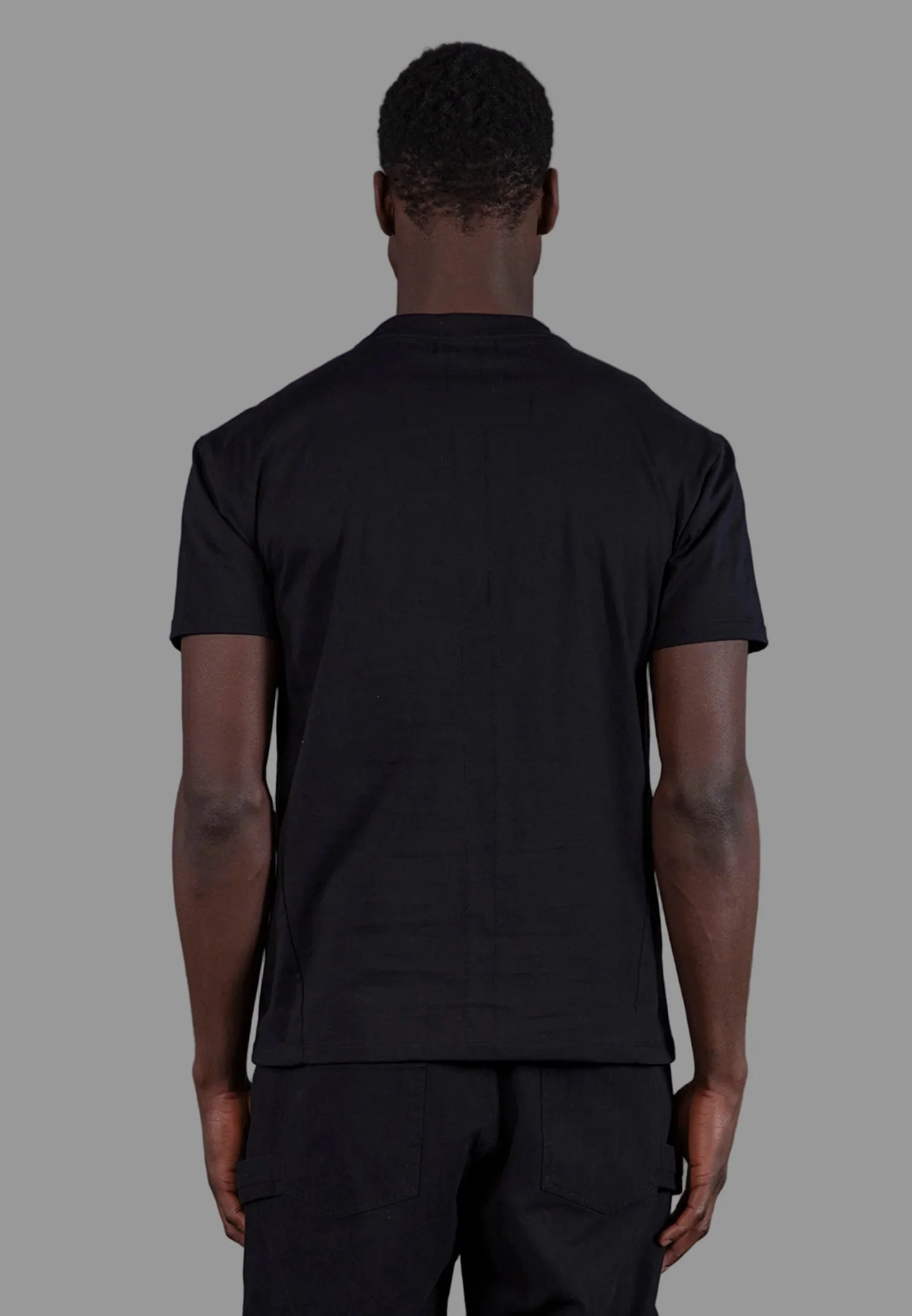 PRAYING SKELETON CUBISM T-SHIRT BLACK - Image 2