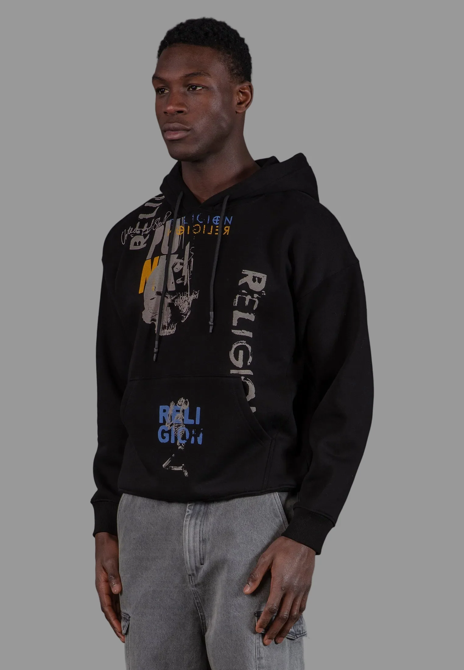 PUNK HOODIE BLACK - Image 4