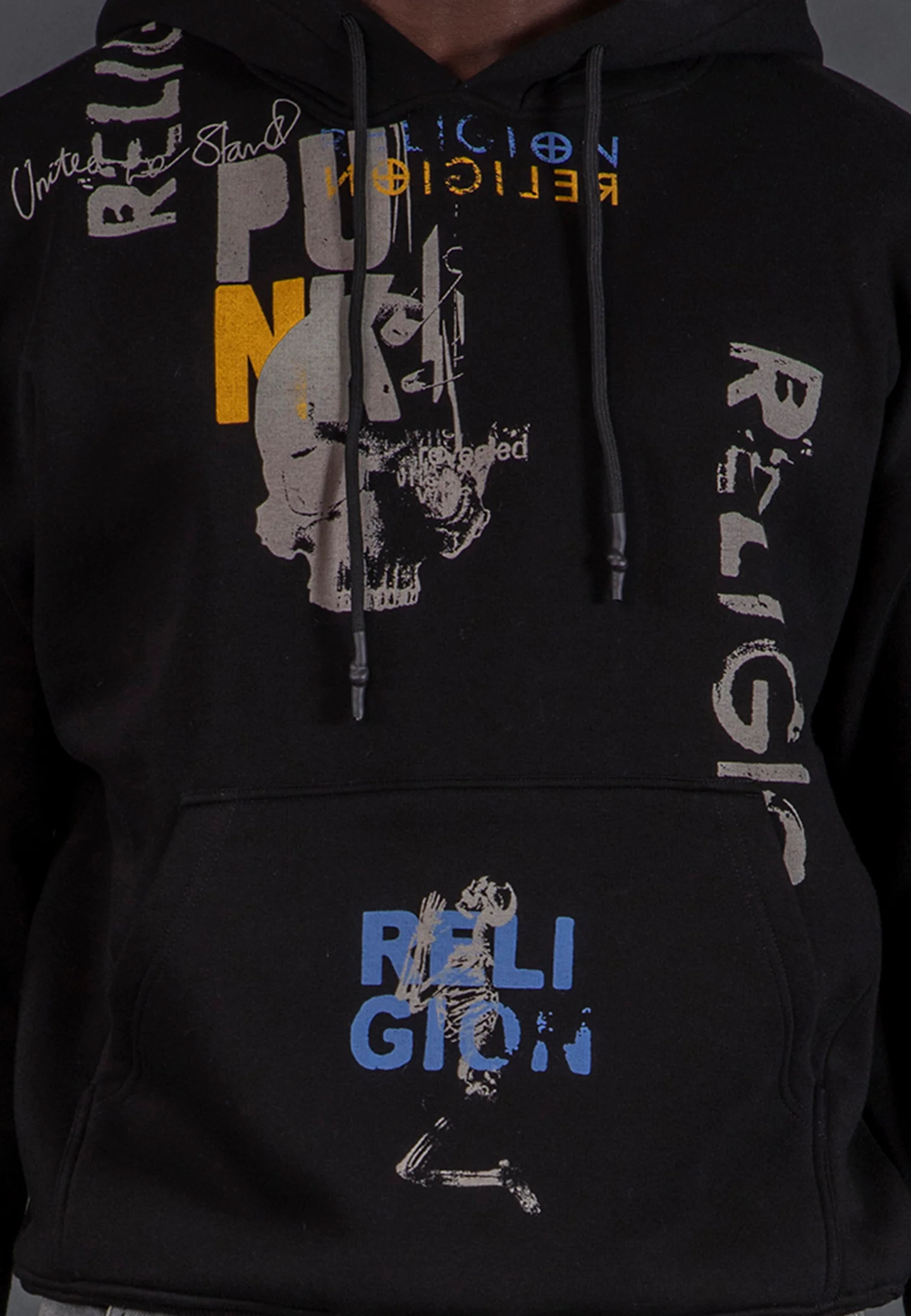 PUNK HOODIE BLACK - Image 5